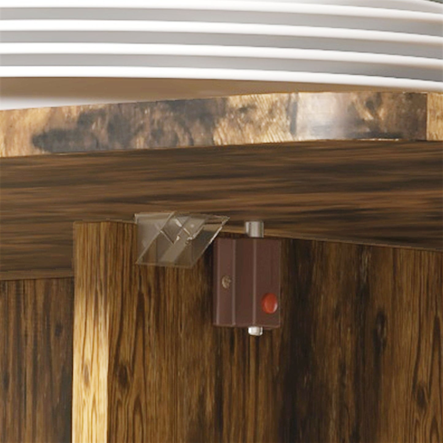 Folding Dining Table, Drop Leaf Table With Drawers Rustic Brown