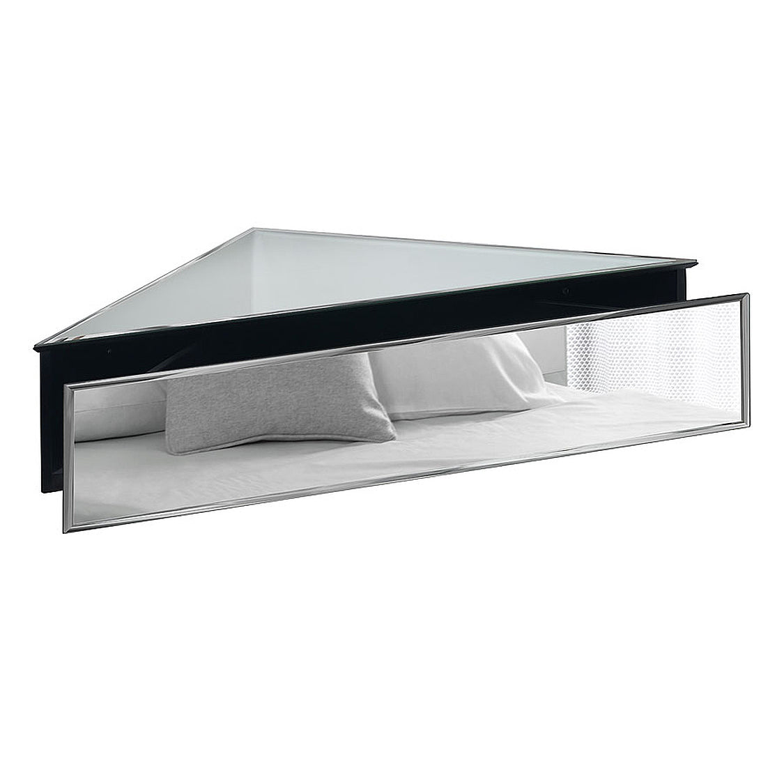 Inga Mirrored Floating Corner Unit
