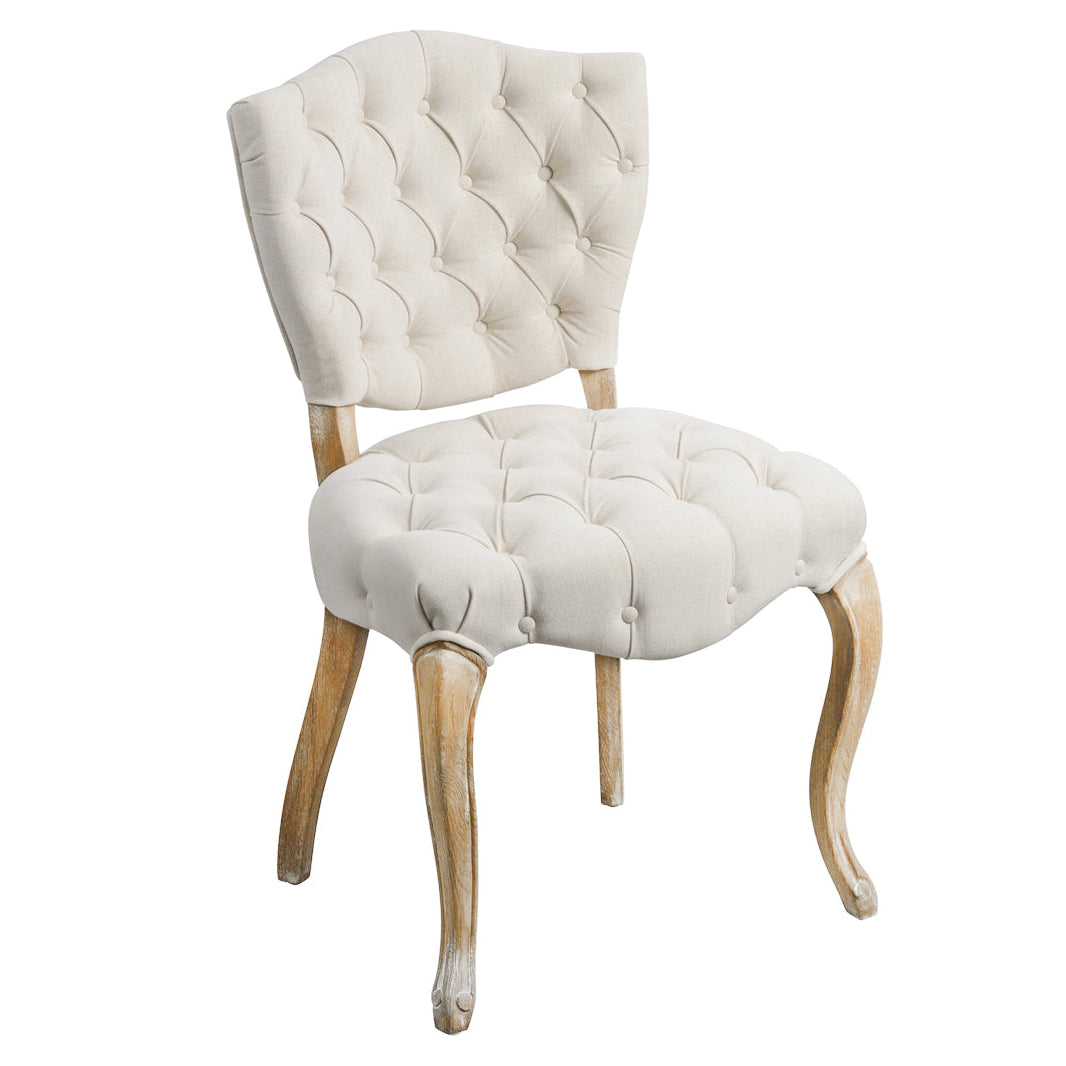 Francois Limed Oak French Chair