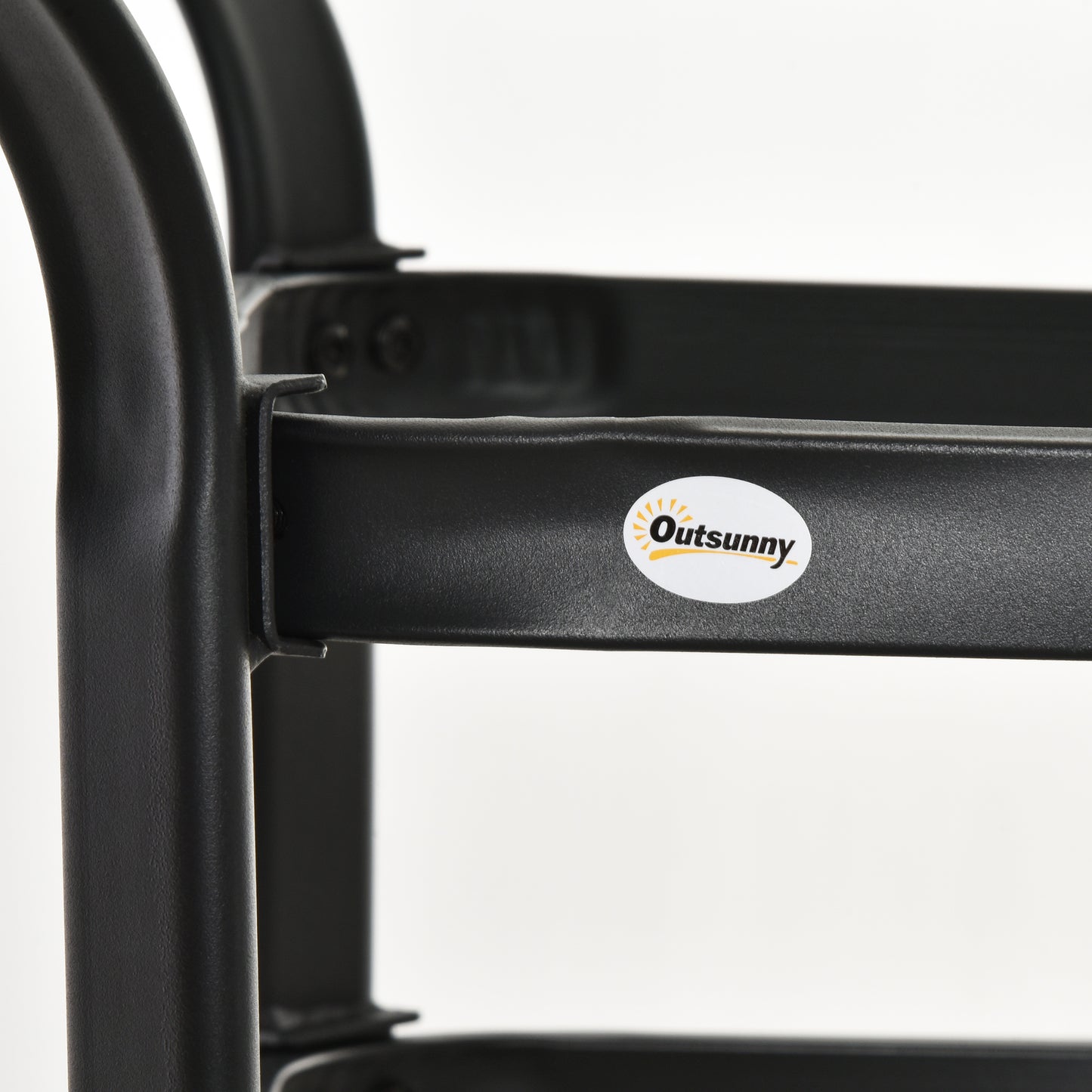 106.5cm Square Patio Dining Table with Parasol Hole, Glass Top