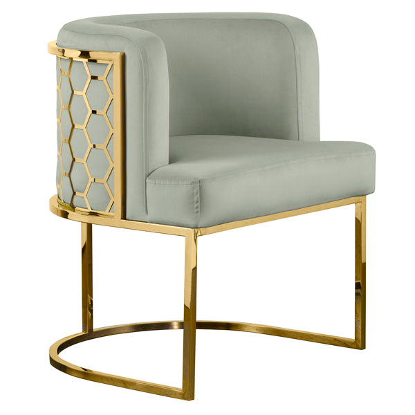Alveare Dining Chair Brass - Jade