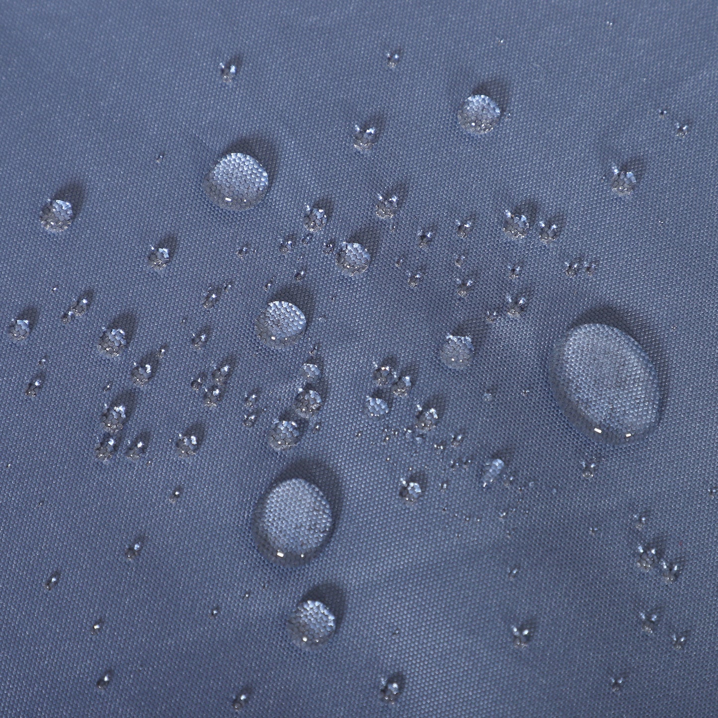 5-Seater Rattan Garden Furniture Cushioned Wicker Round Bed with Coffee Table Patio Conversation Furniture Set, Grey with Blue Cushions