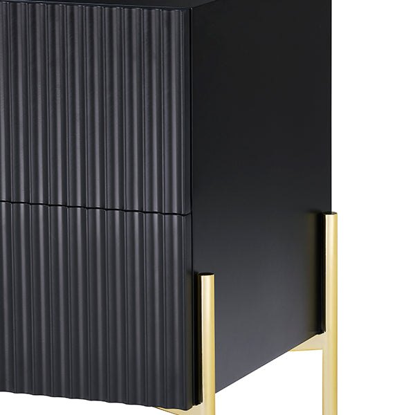 Lexington Black Bedside Table