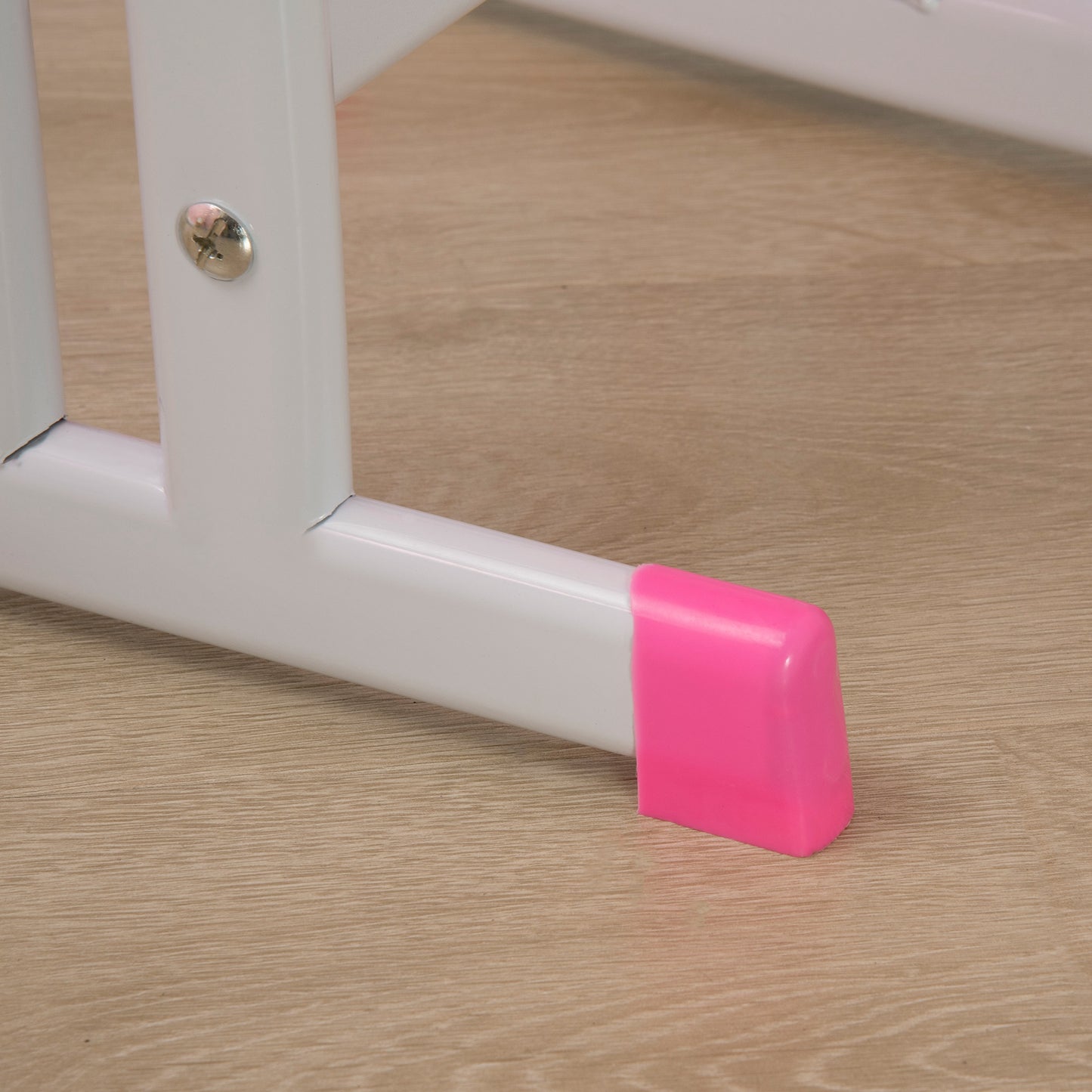 Kids Desk and Chair Set w/ Drawer, Book Stand, Pen Slot, Pink