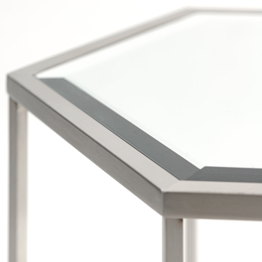 Alveare Silver Side Table