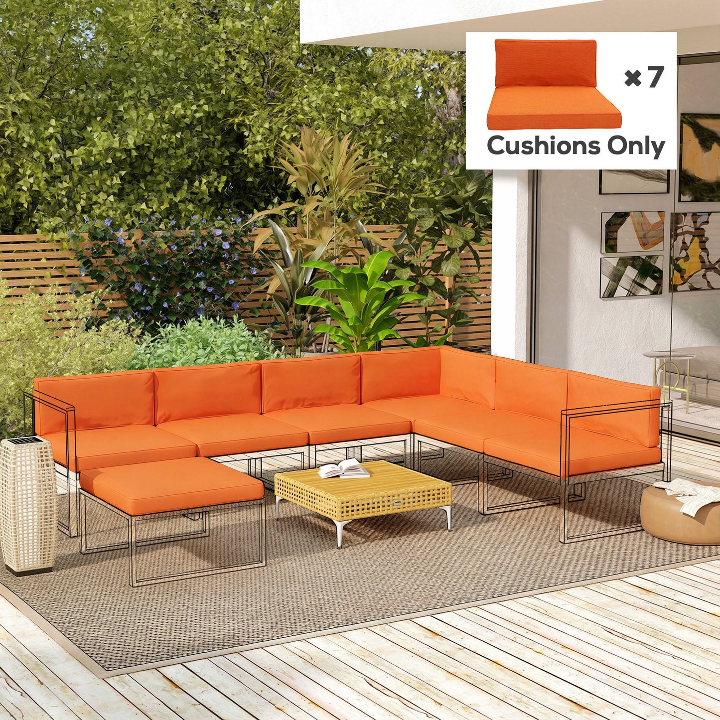 Replacement Cushions for Outdoor Furniture Garden Seat Cushion Pad