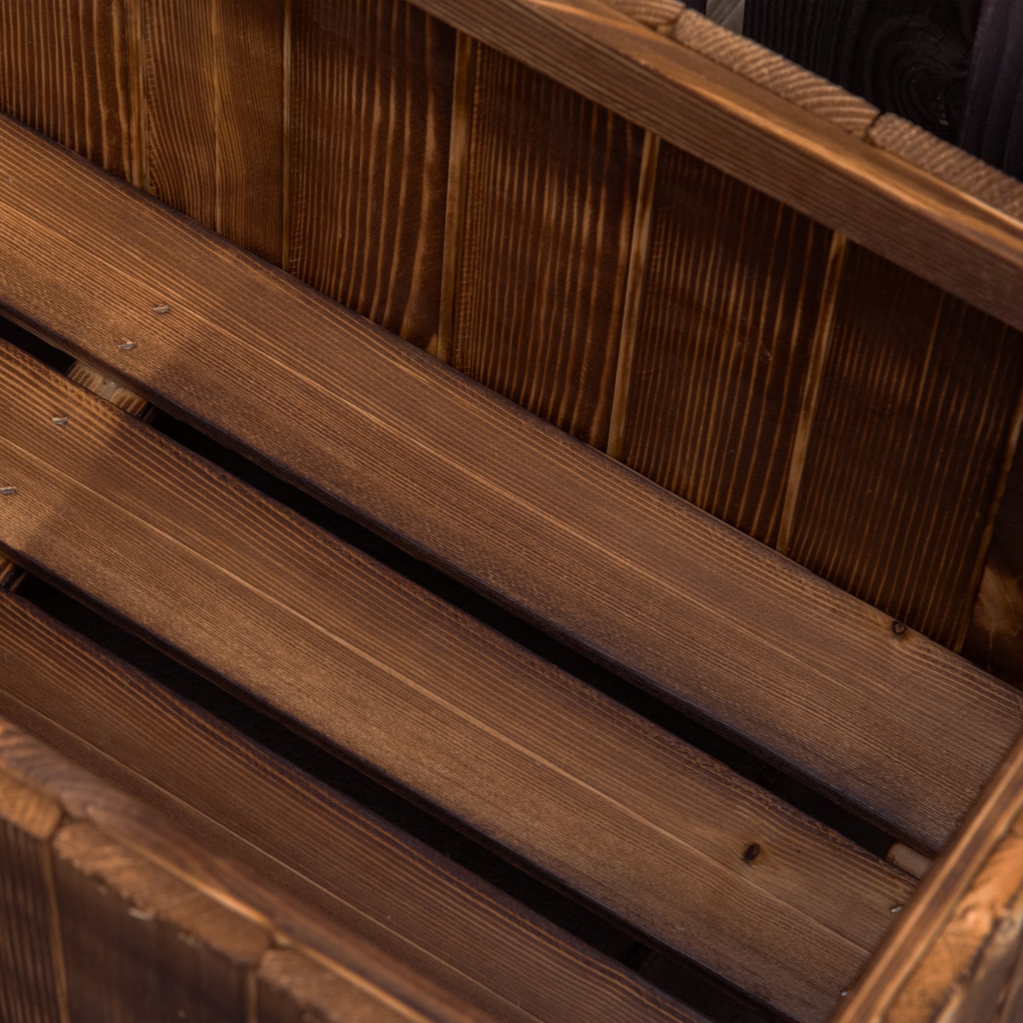 Wooden Raised Garden Bed with Drainage Gaps