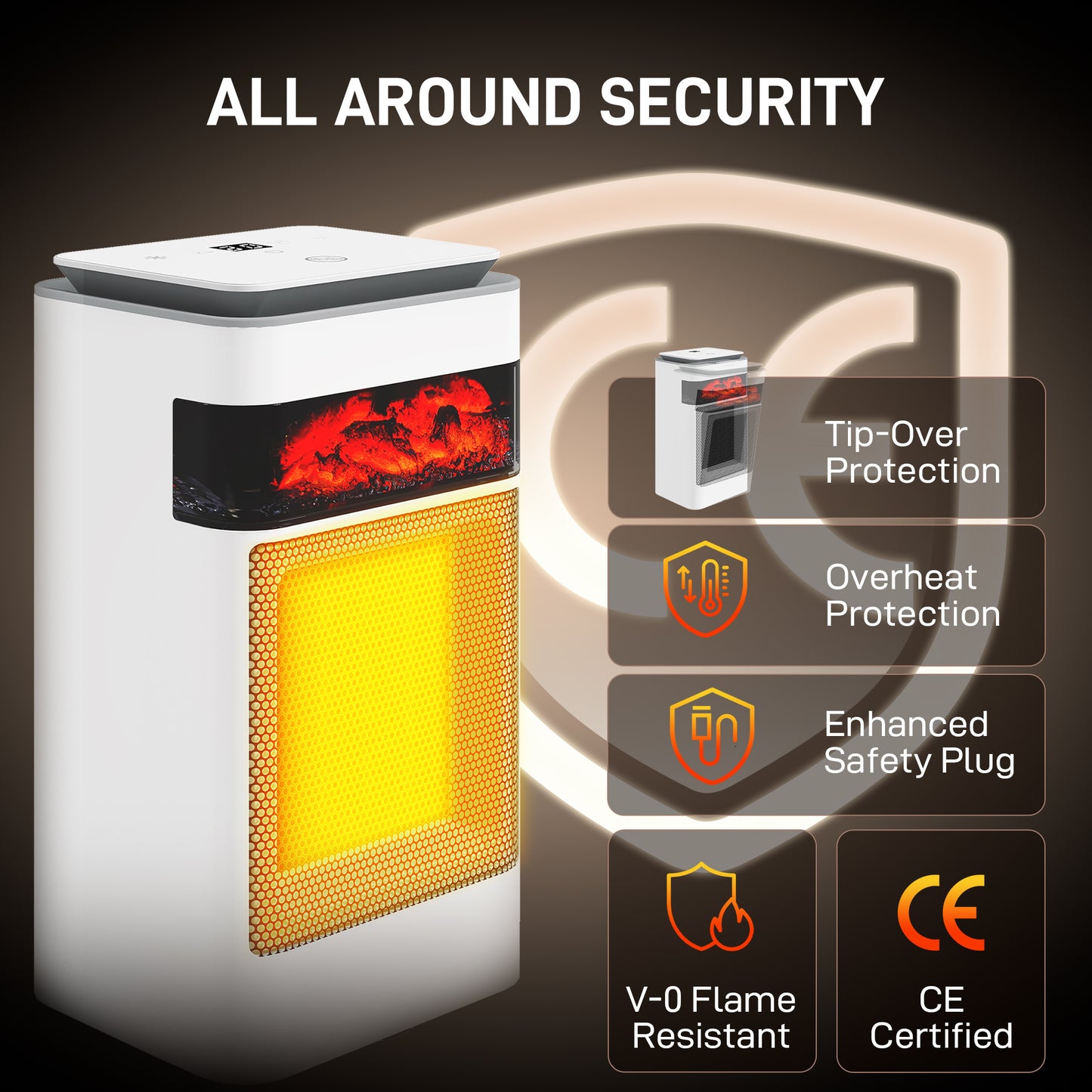 Portable Greenhouse Gardening Plant Hot House with 2 Doors, White