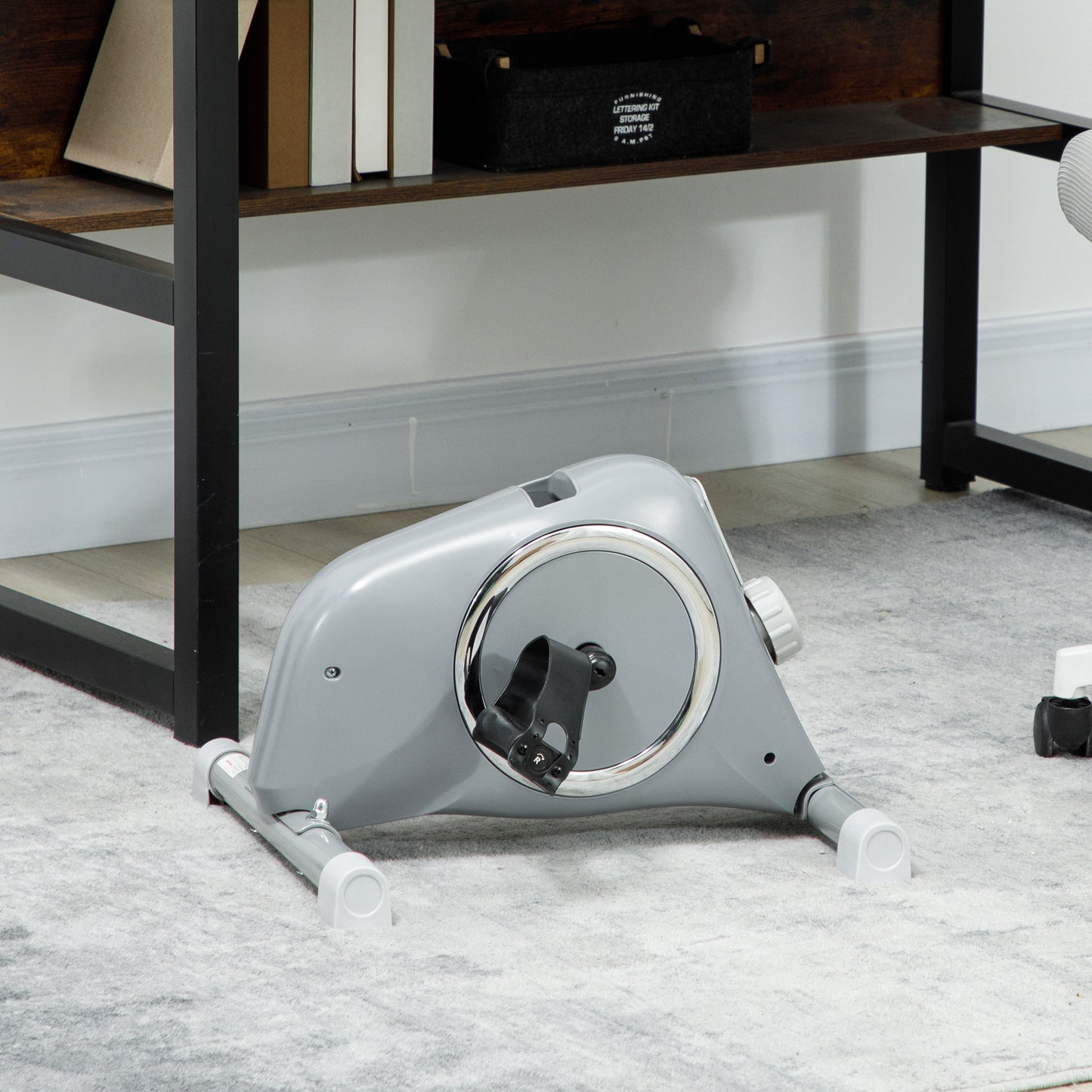 Pedal Exerciser with 8-Level Magnetic Resistance, Grey