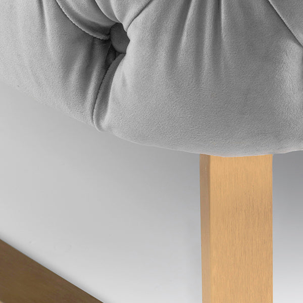 Grosvenor Two Seat Sofa - Dove Grey - Brushed Brass