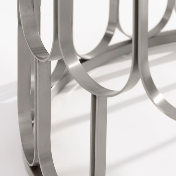 Pino 6-8 Seat Silver Dining Table