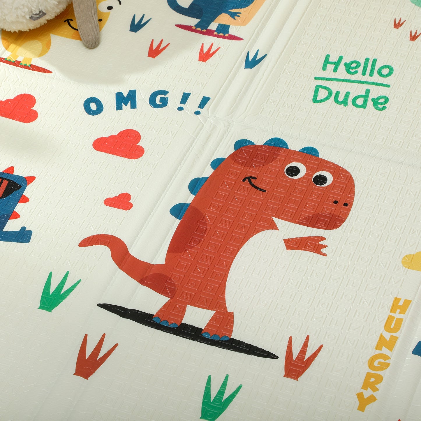 Baby Play Mat, Foldable Activity Playmat, Dinosaur Theme