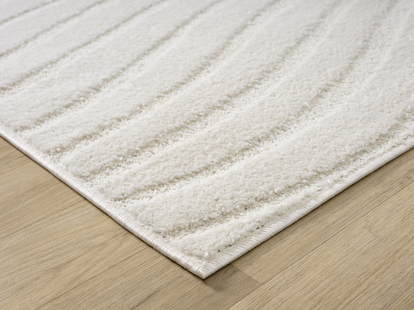 Aya Living Room Area Rugs - Embossed Waves Design