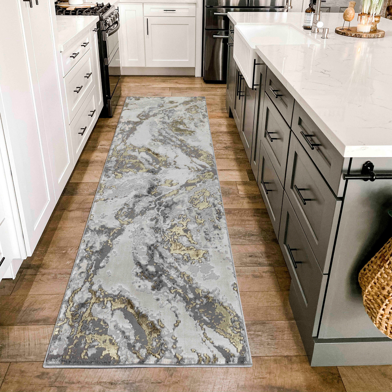 Emperor Picasso Modern Abstract Area Rug – Waterflow-Inspired Design for Trendy Home Décor - 6 Colours Available
