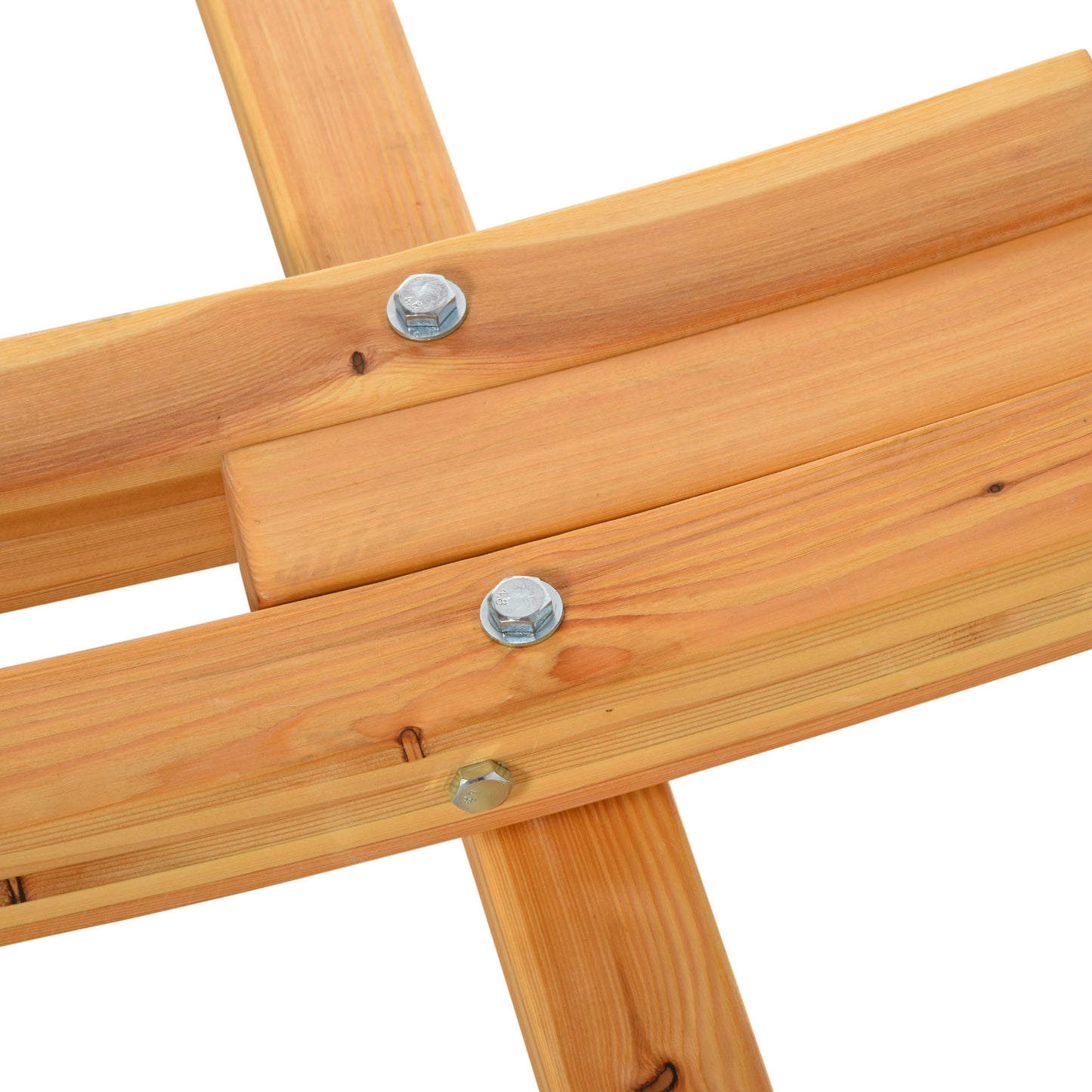 3(m) Wooden Hammock Stand for Garden, Patio, Natural