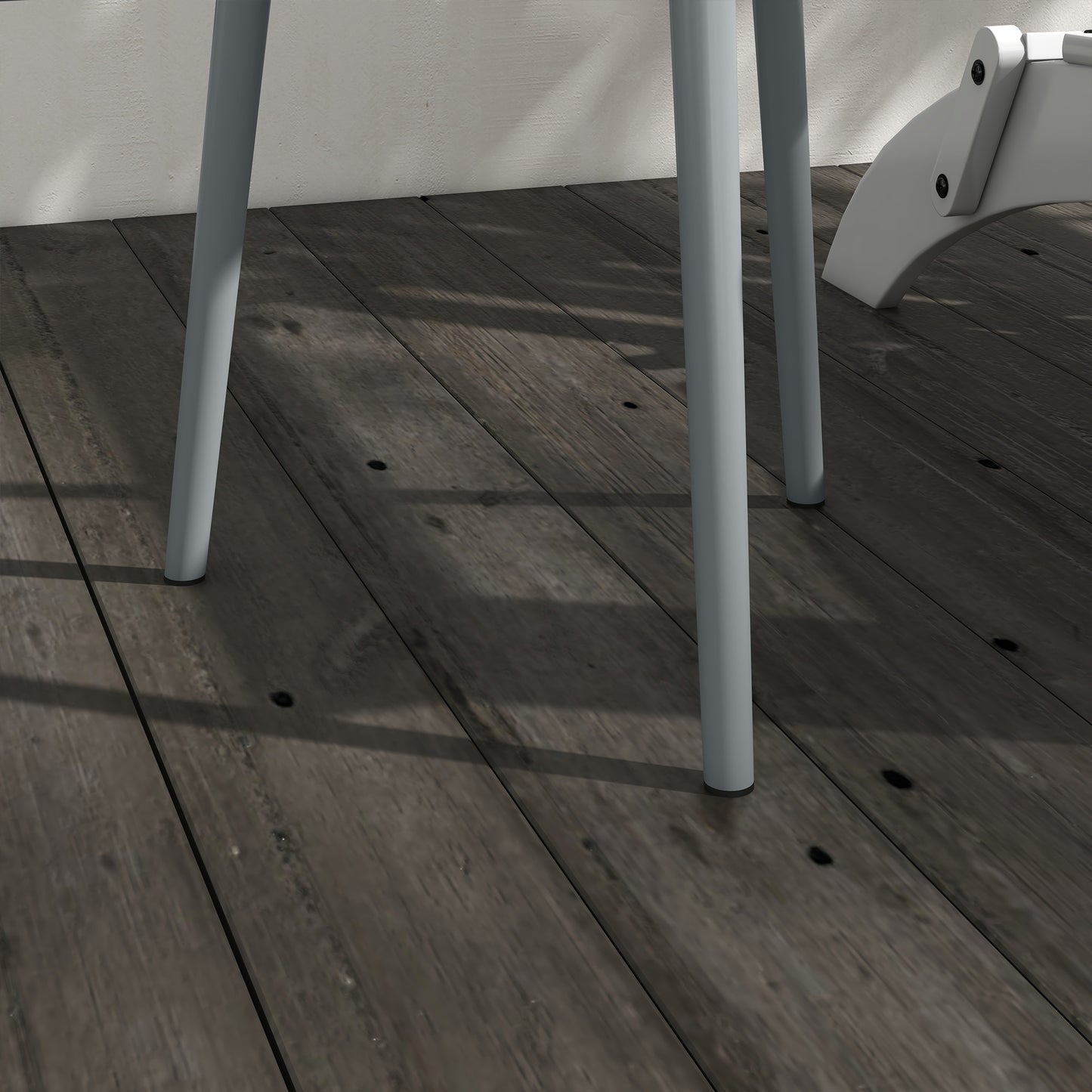 Round Garden Coffee Table, Outdoor Side Table with Rounded Edge