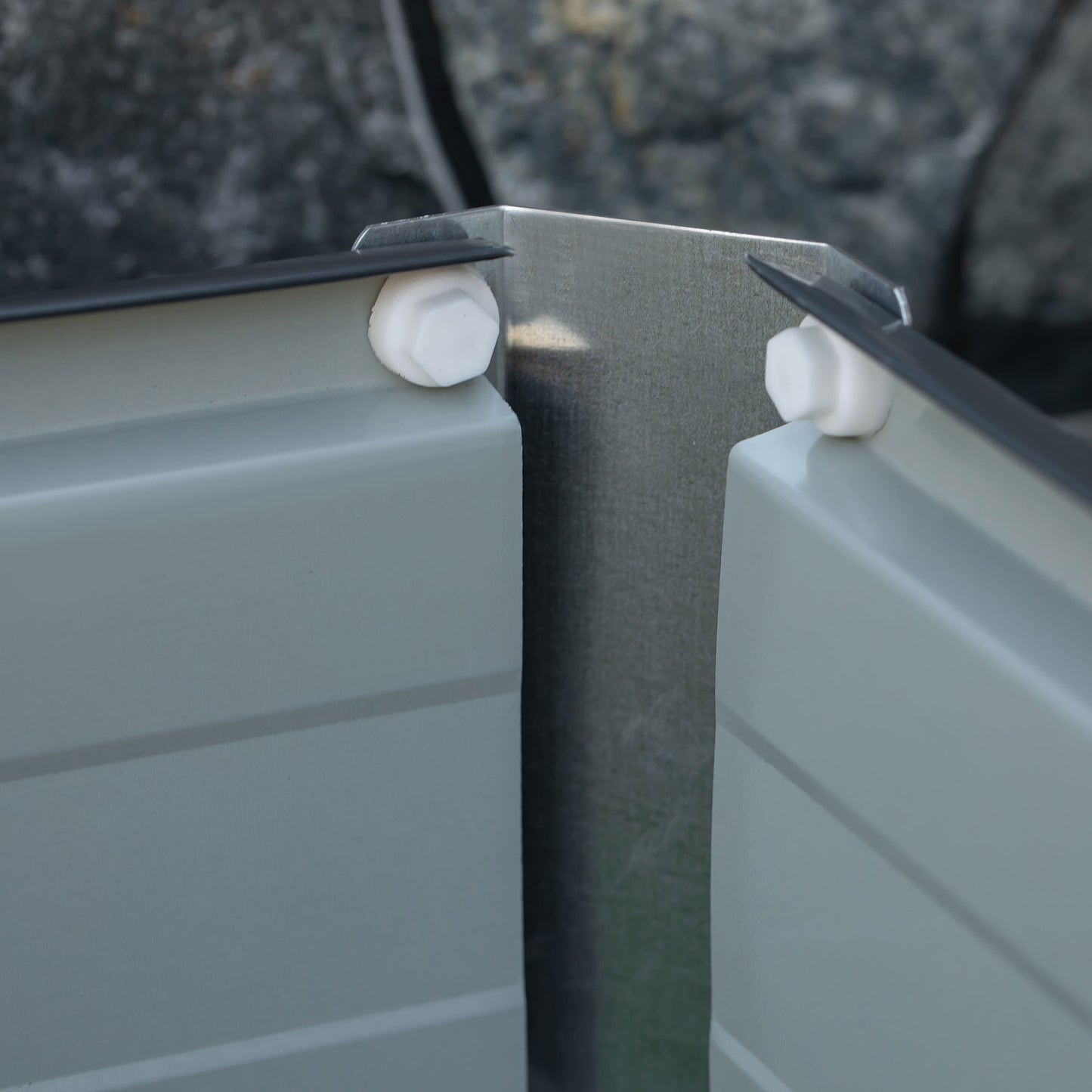 Raised Garden Bed Metal Planter Box for Vegetables Flower Grows, Grey