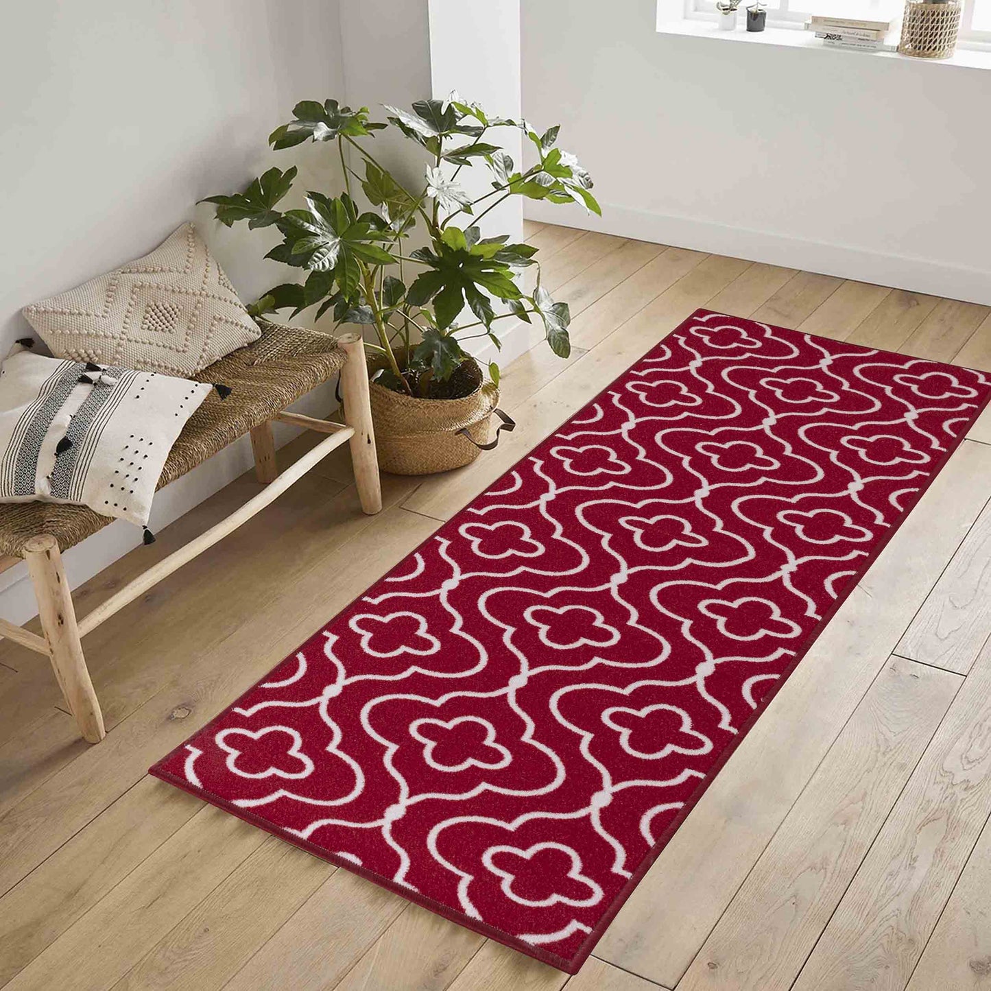 Havana Anti-Slip Quatrefoil Design Doormat – Machine Washable for Easy Care - 6 Colours Available