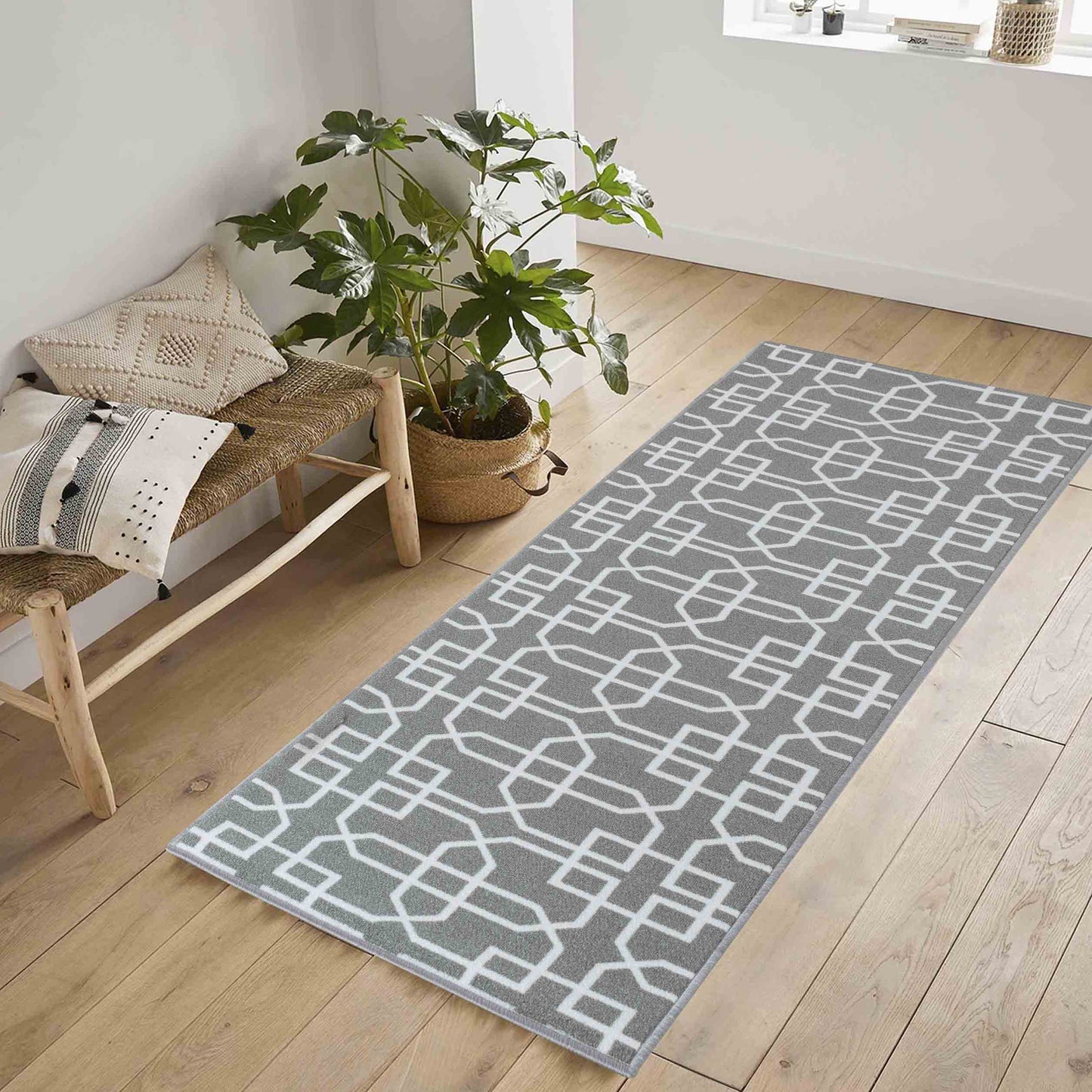 Havana Anti-Slip Cubed Trellis Design Doormat – Machine Washable for Easy Care - 4 Colours Available