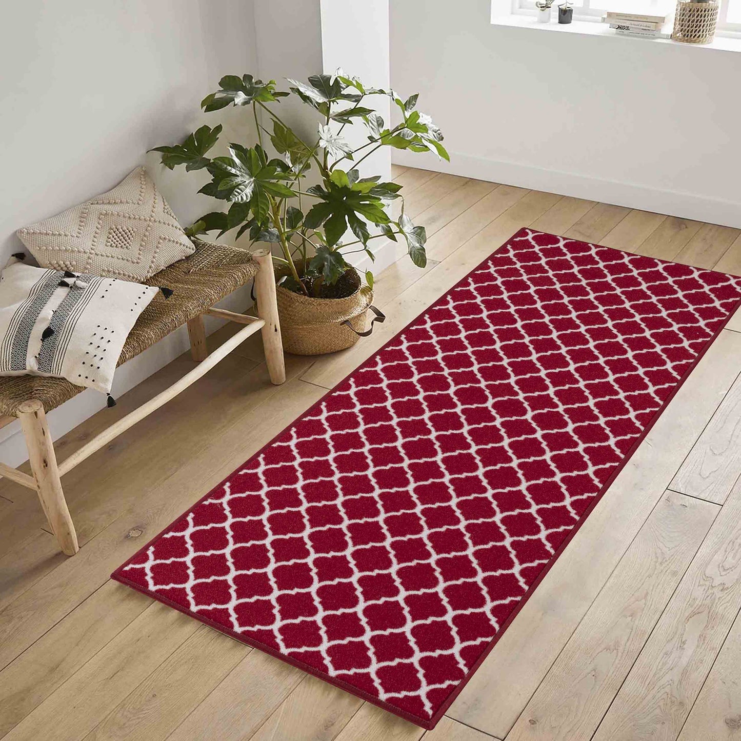 Havana Anti-Slip Trellis Design Doormat – Machine Washable for Easy Care - 6 Colours Available