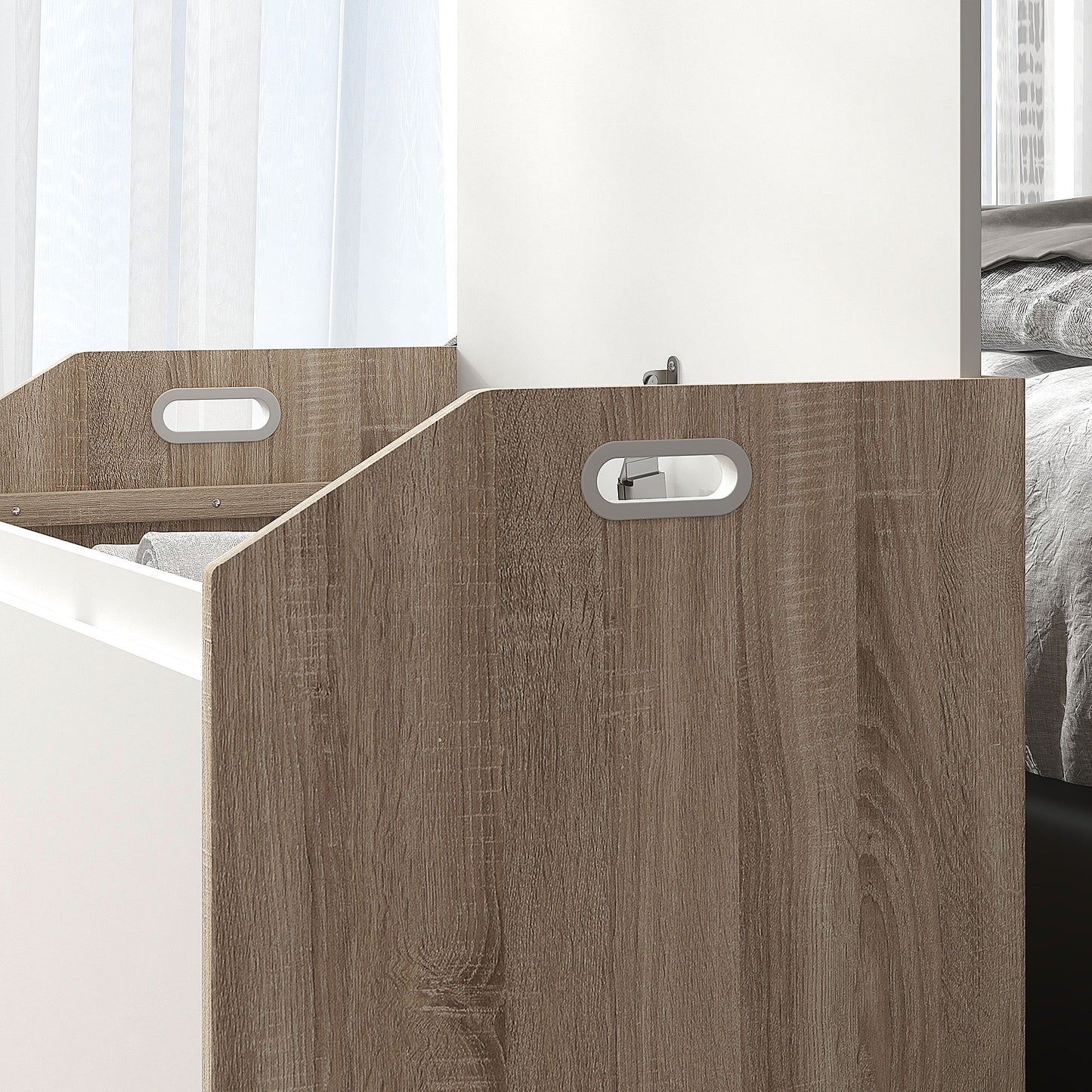 Storage Bench Lift Top Cabinet Accent Seat Storage Box for Entryway