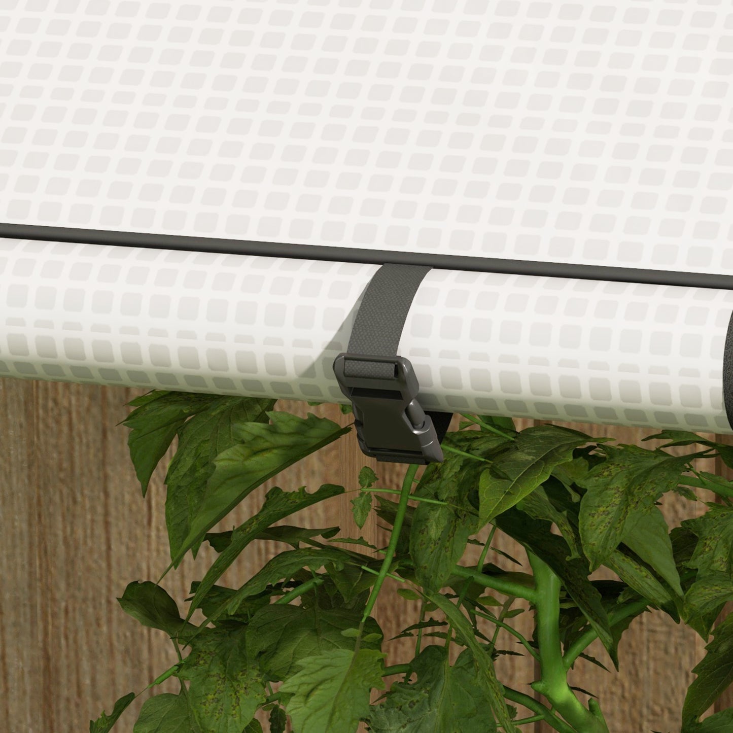 Mini Greenhouse with 4 Wire Shelves Portable Garden Grow House Upgraded Tomato Greenhouse with Roll Up Door and Vents, 100 x 80 x