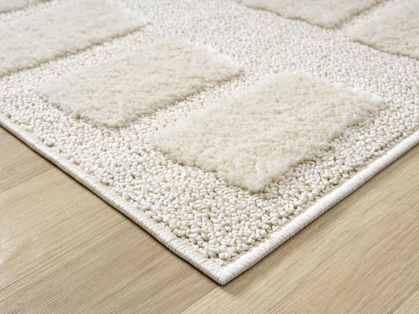 Isabella Living Room Area Rugs - Embossed Cobble Design