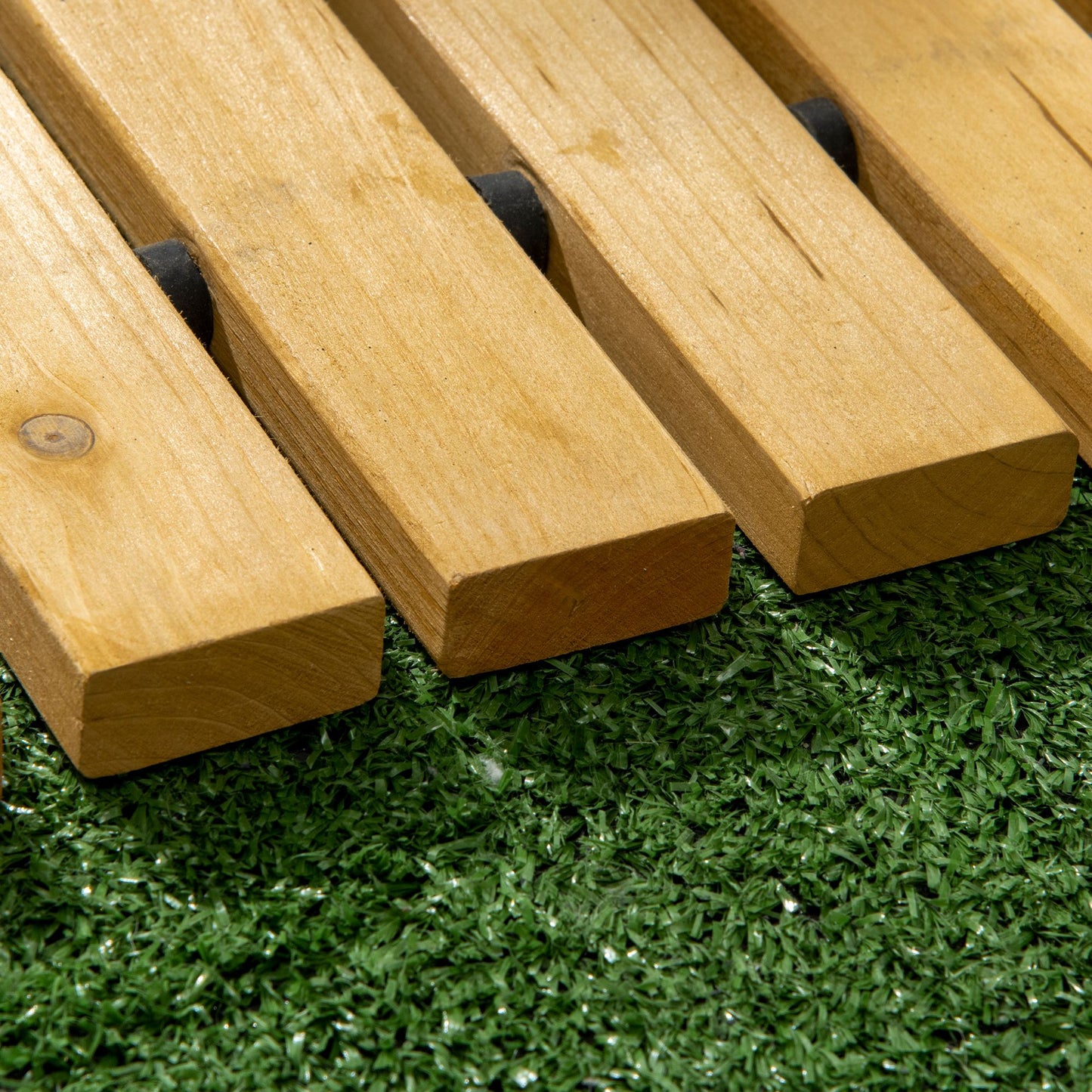 Rollable Wooden Garden Pathway - Solid Pine Wood 185 x 60 cm