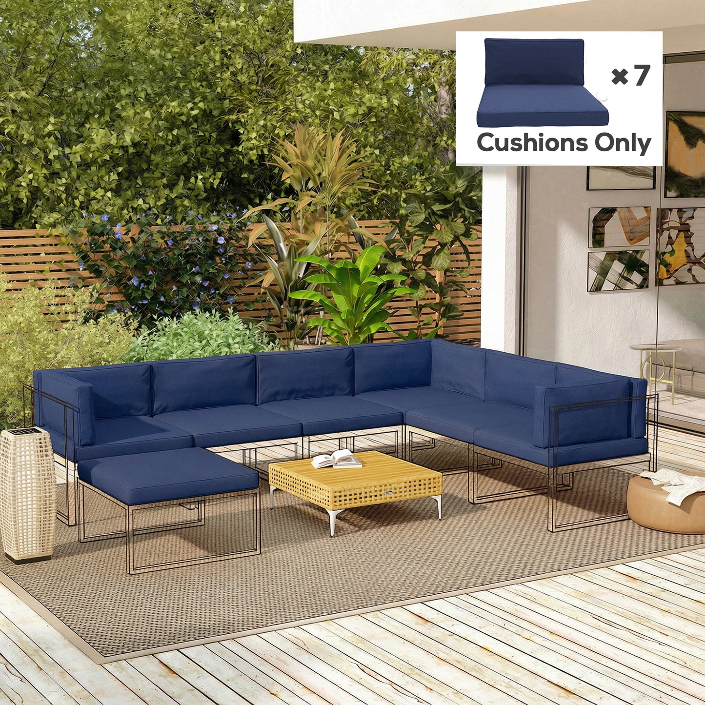 Replacement Cushions for Outdoor Furniture Garden Seat Cushion Pad