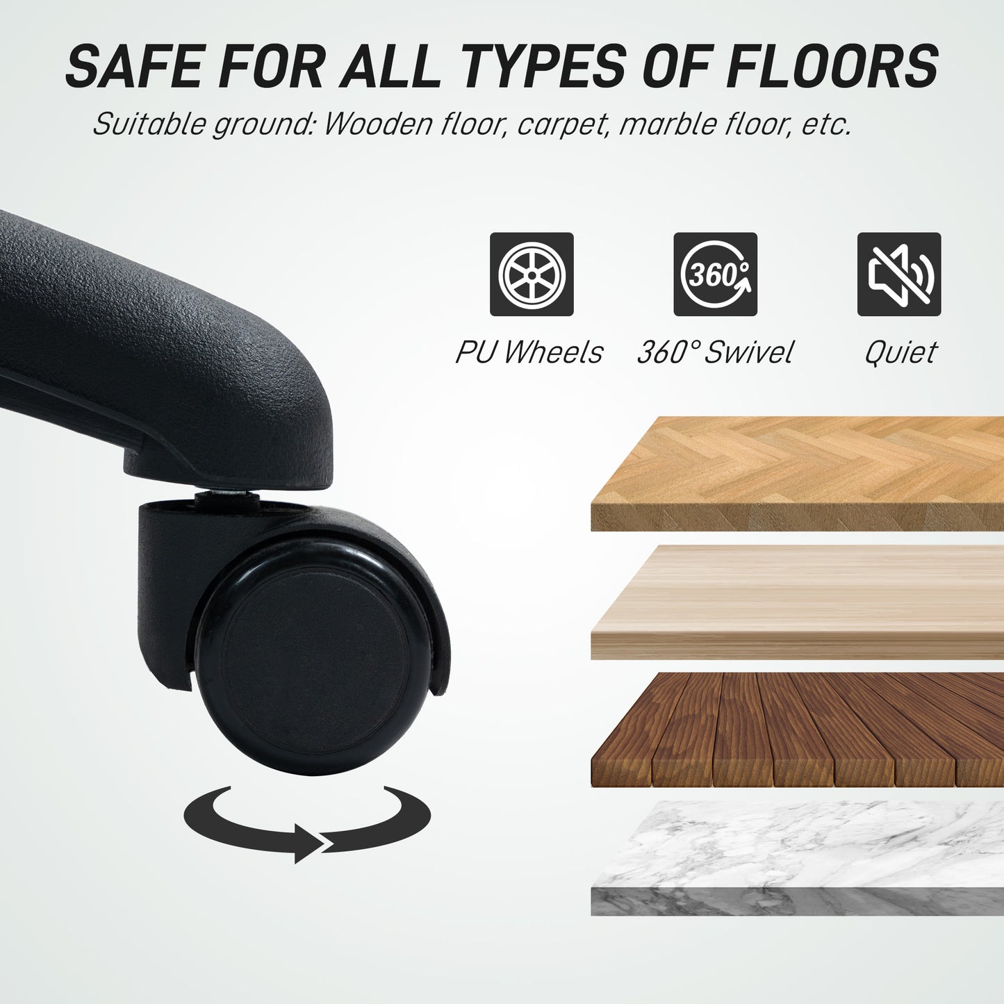 Drafting Stool Chair with Adjustable Armrest for Standing Desk, Black