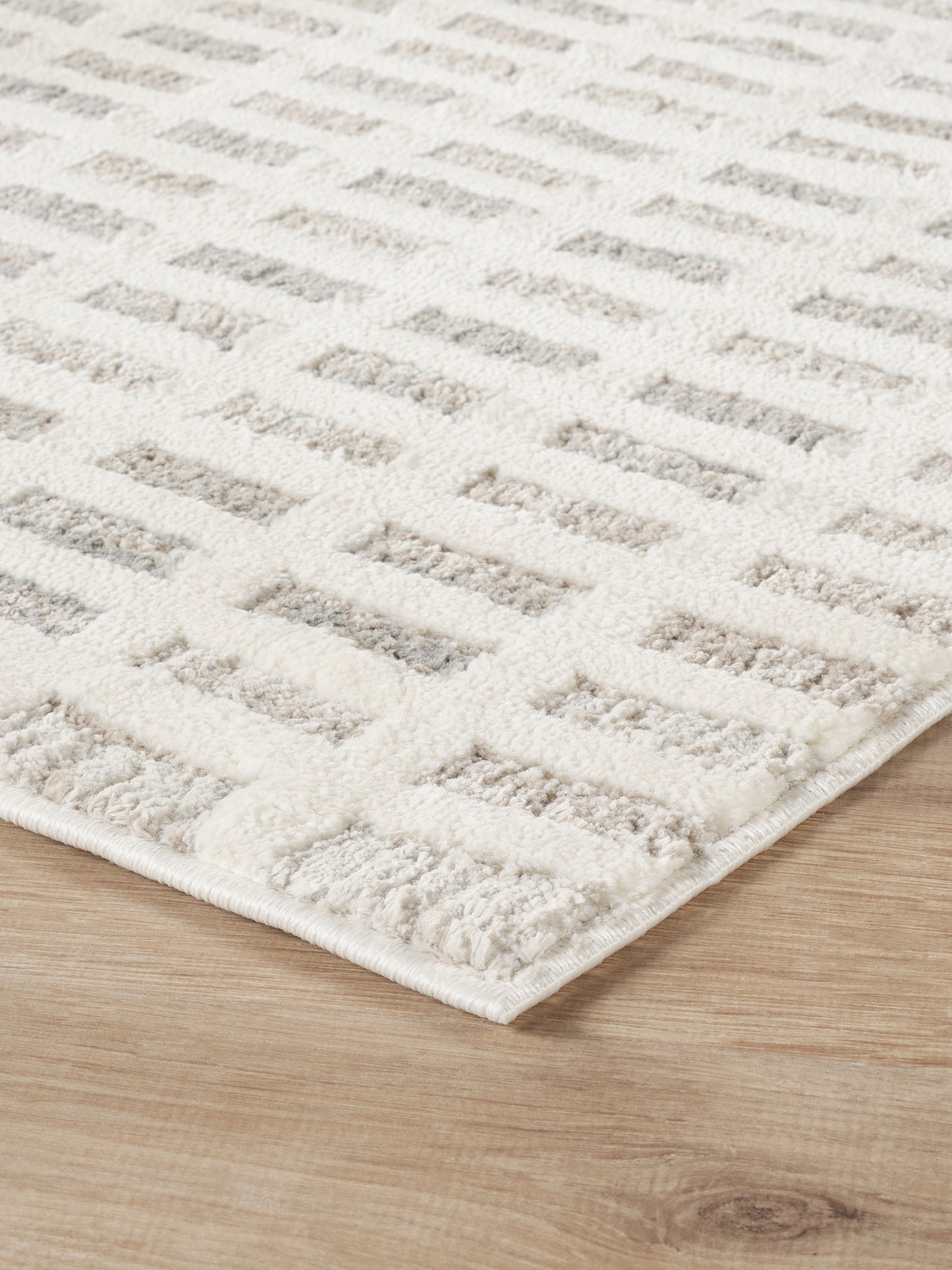 Mabel Modern Contemporary Living Room Area Rug - Grid Design