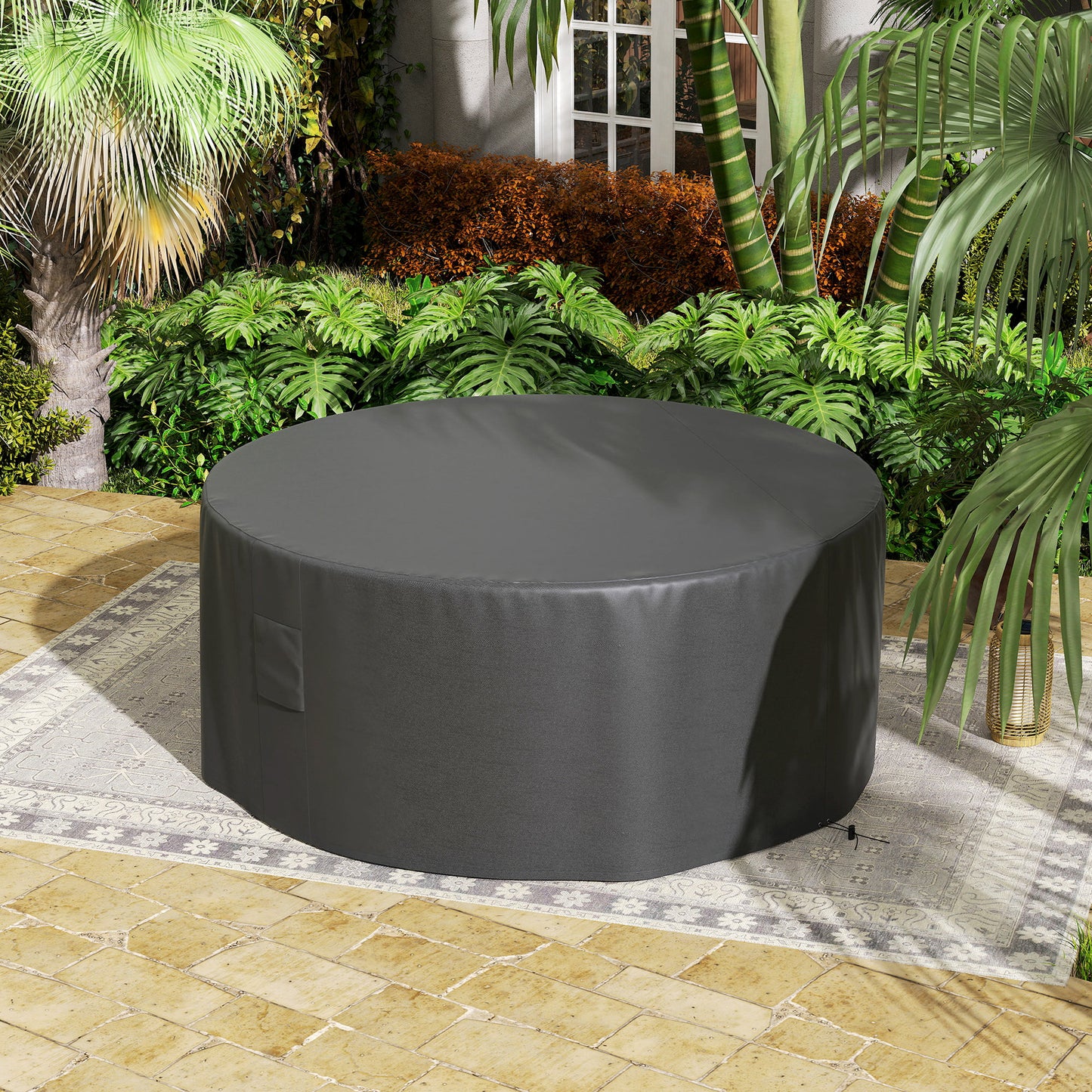 Large Outdoor Set Round Cover Garden Furniture Waterproof