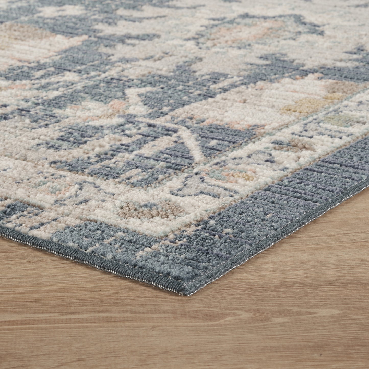 Maia Washable Lagoon Floral Traditional Area Rug Non-Slip Living Room - 2 Colours Available