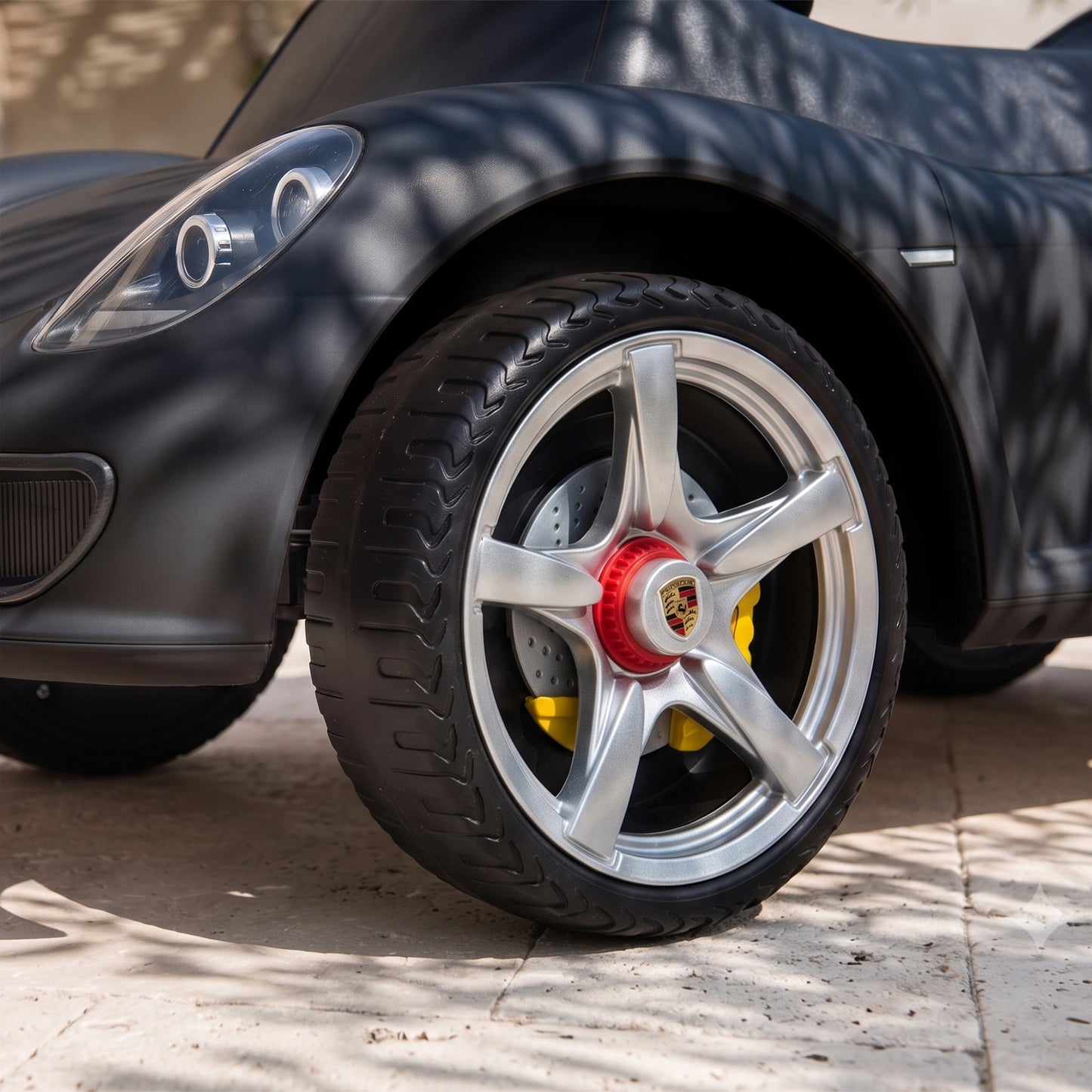 Ride on Car with Horn, Lights, Sound, Porsche Licensed, Matte Black