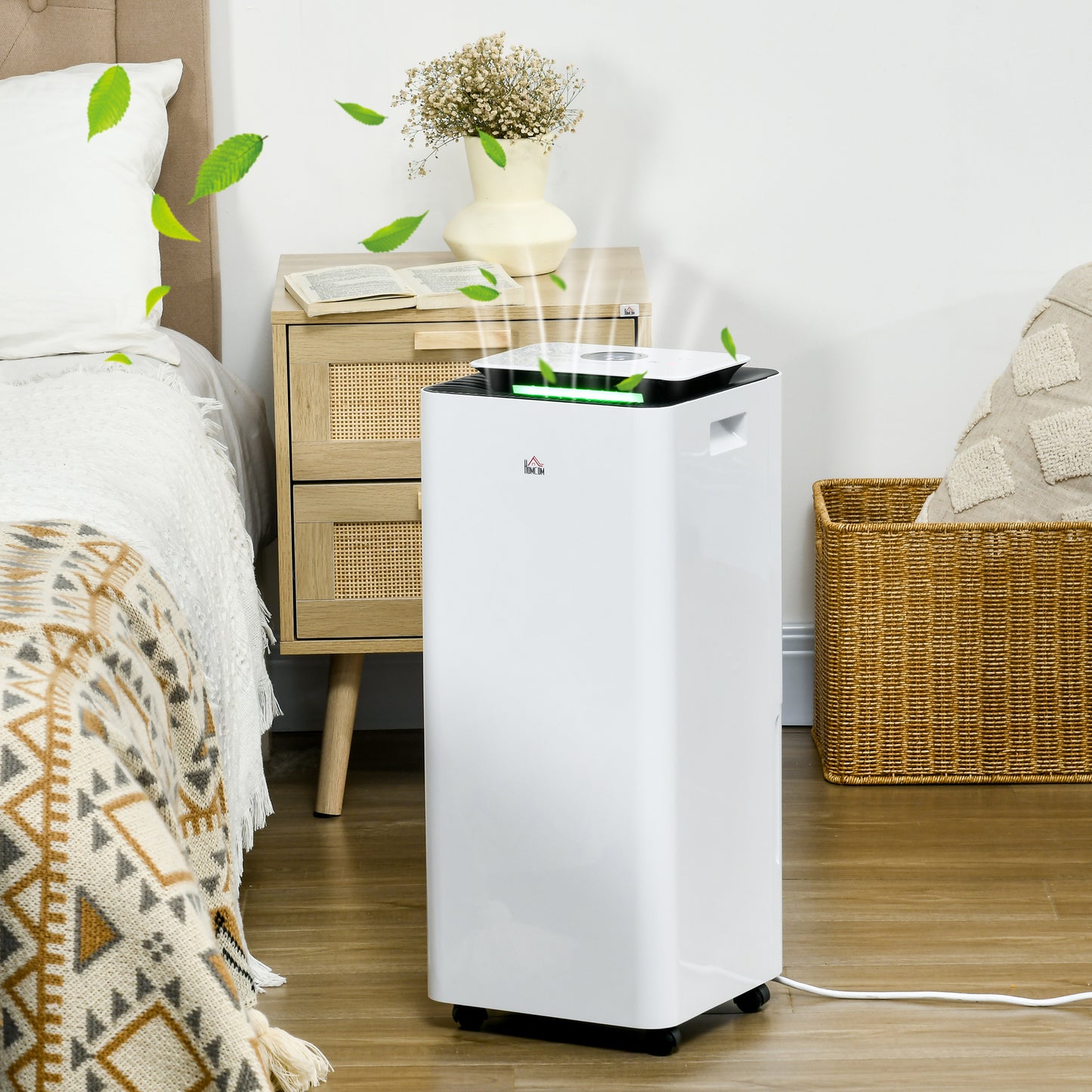 16L/Day Protable Quiet Air Dehumidifier with Purifier, Timer, 5 Modes
