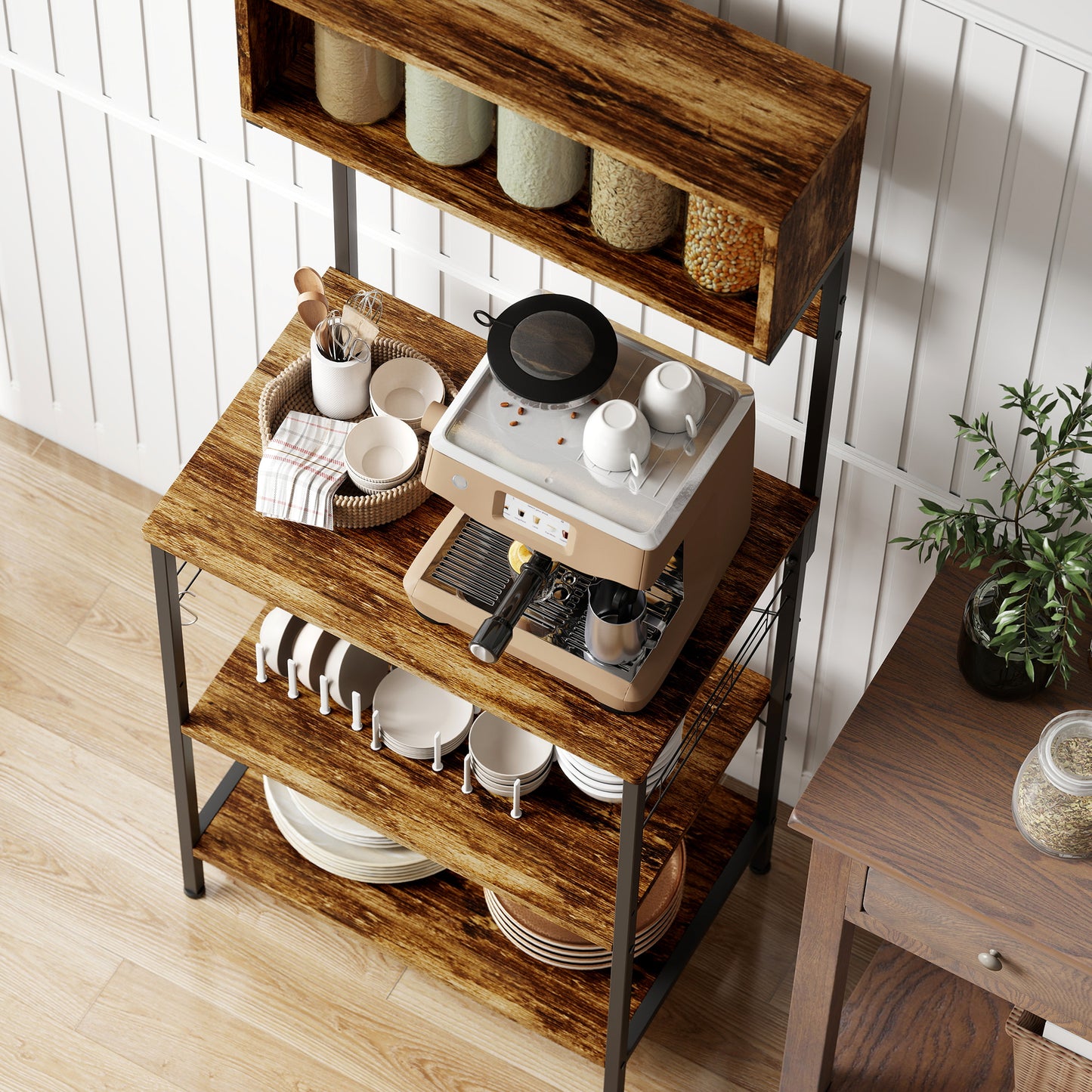 Roll File Cabinet with Drawer, Organiser Letter Size, White