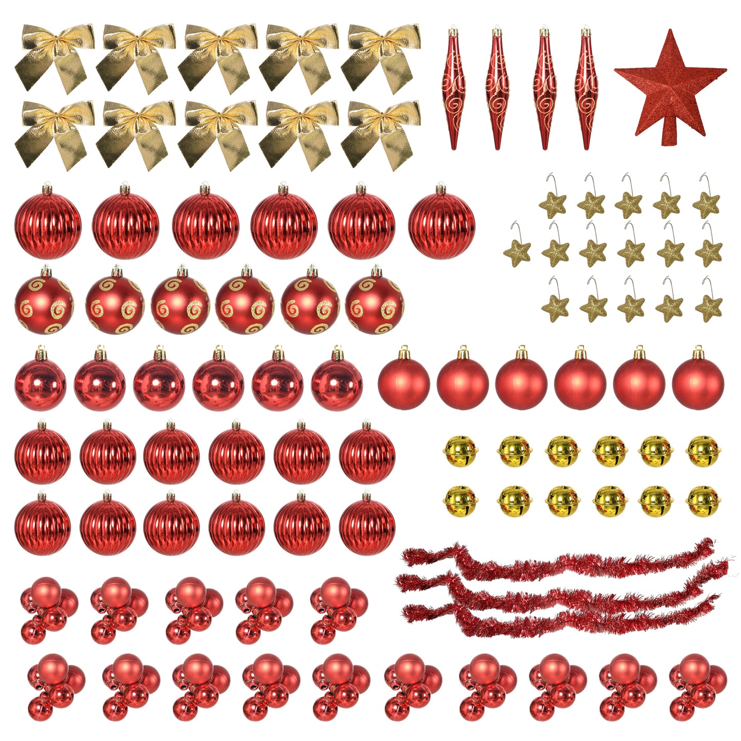 6ft Artificial Decorated Christmas Tree with LED Lights, Auto Open