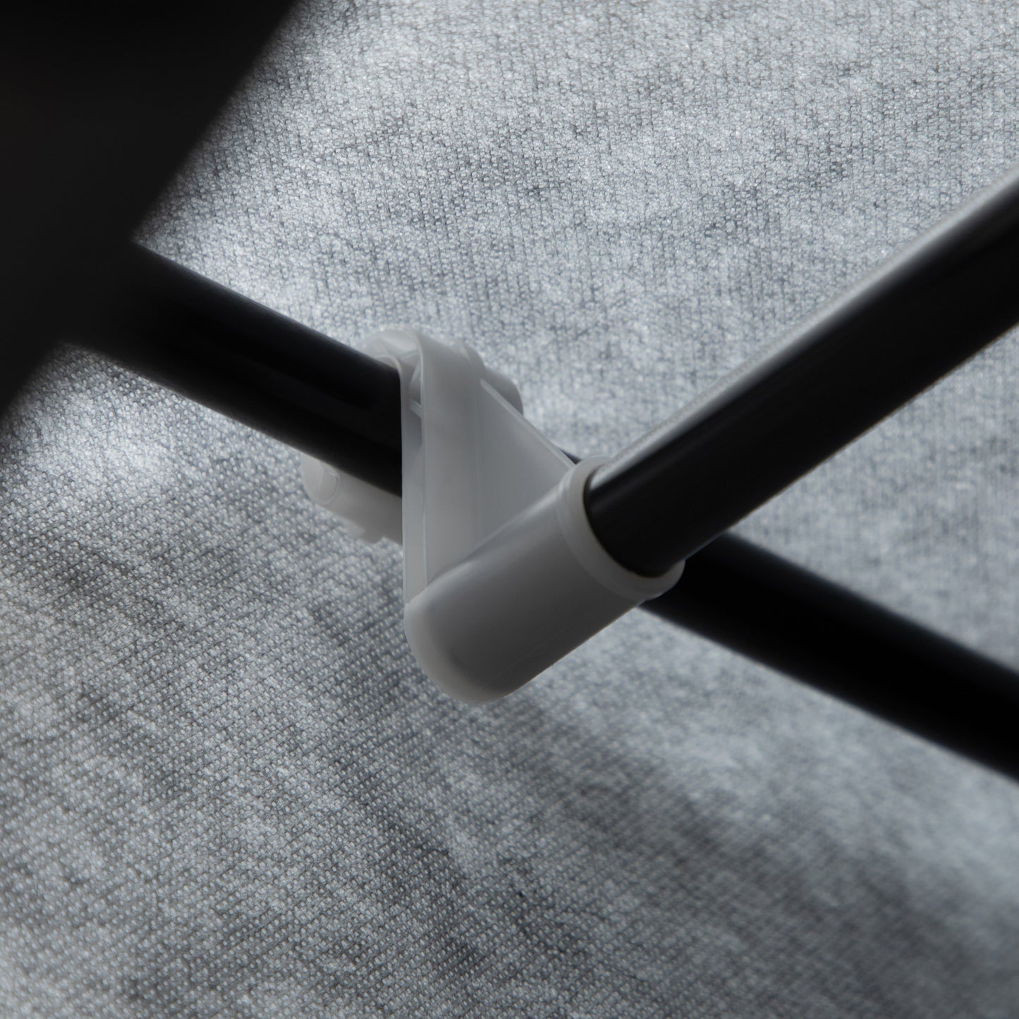 Fabric Portable Wardrobe with 8 Shelves 2 Hanging Rails, Grey