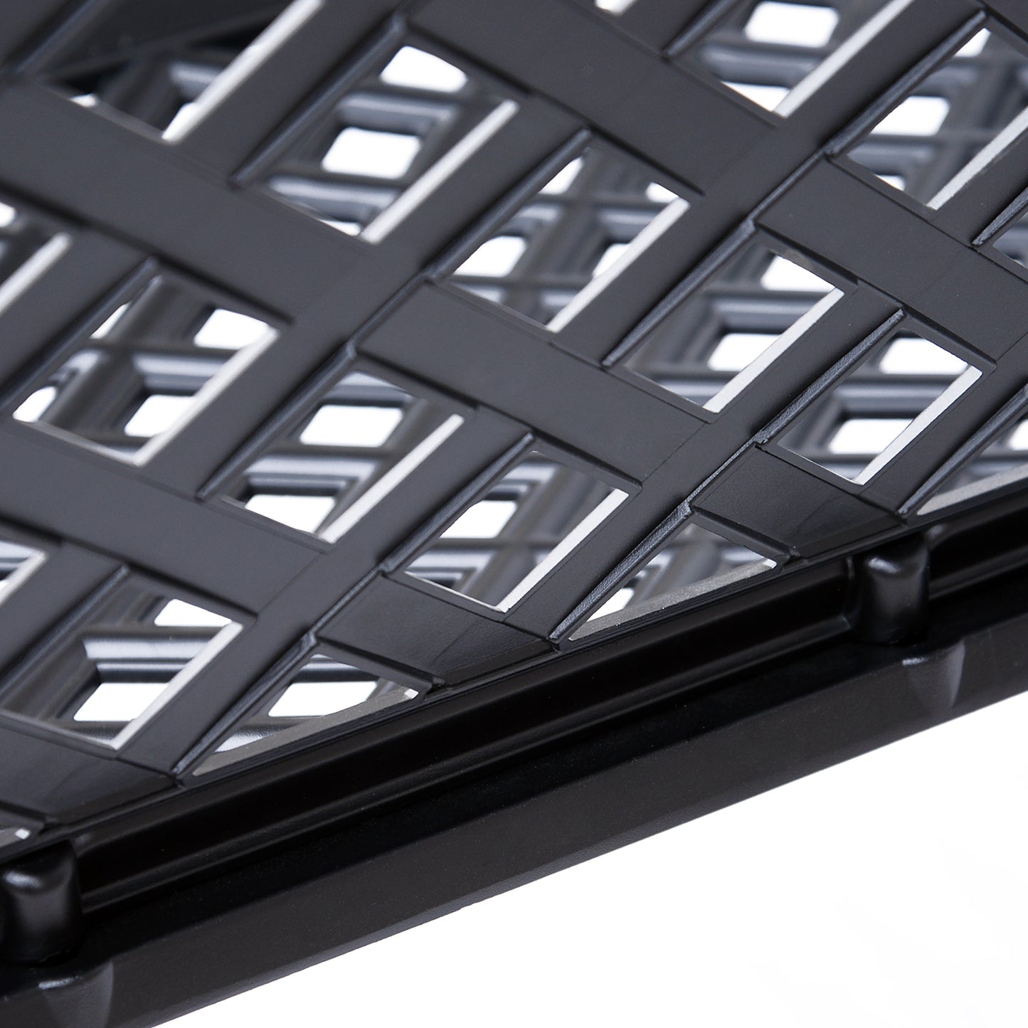 Garden Bench Park Chair Cast Aluminium Outdoor 2-seater Outdoor Black