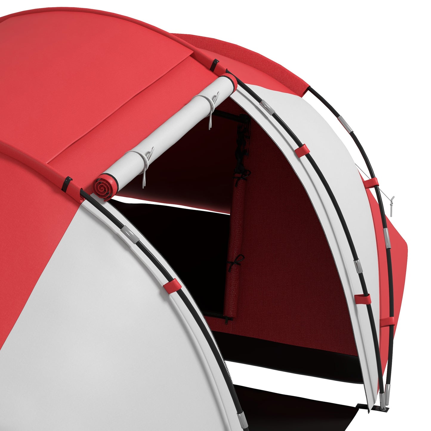 4-6 Persons Camping Tent Dome Family Travel Group Hiking Room Fishing