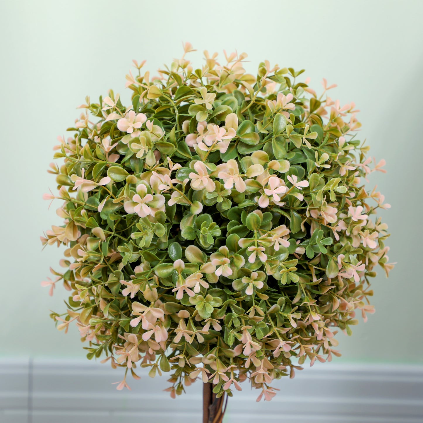 Set of 2 Decorative Artificial Plants, Cream White