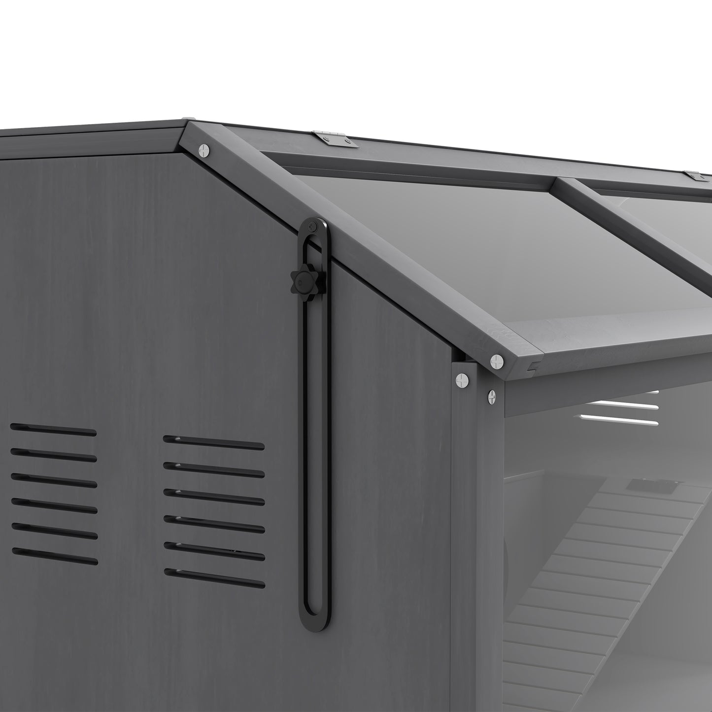 Wooden Hamster Cage for Gerbils w/ Suspension Bridge, Ladders