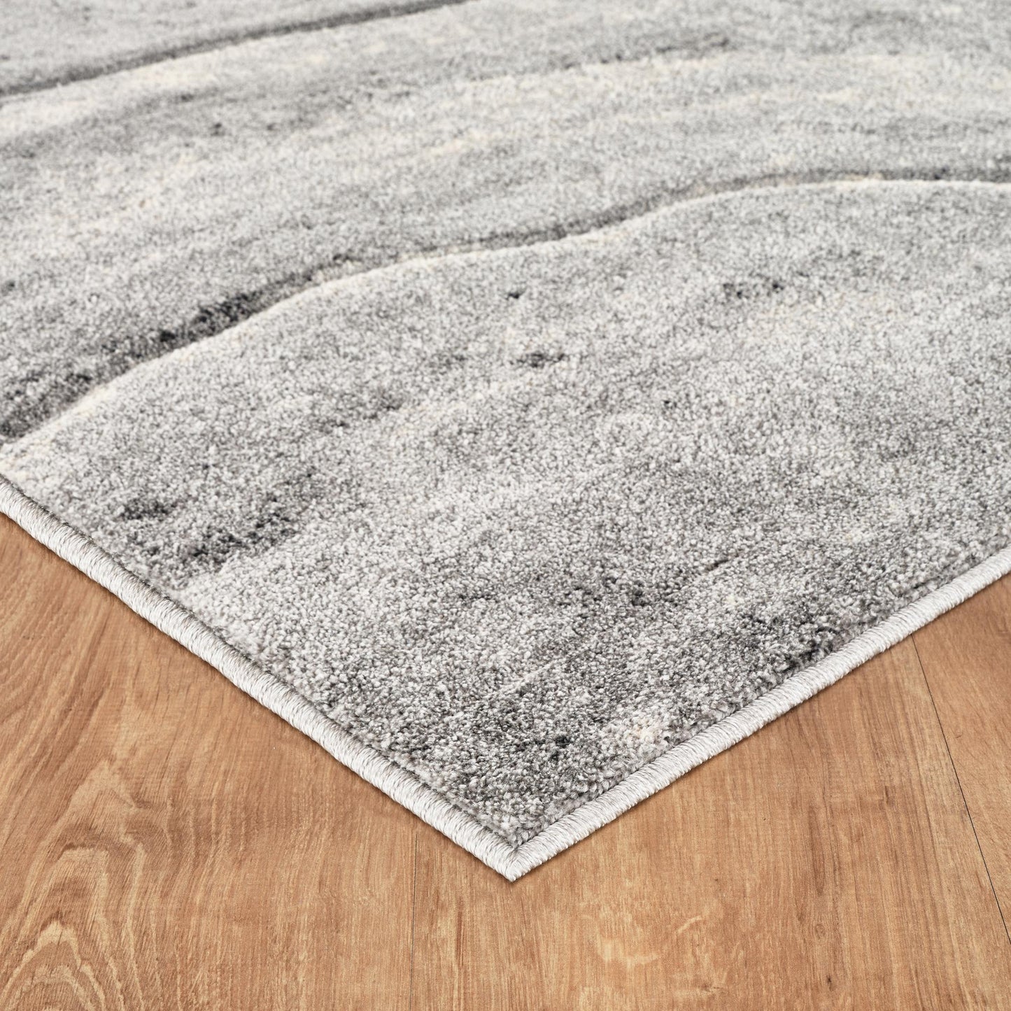 Santiago Modern Abstract Geometric Carved Rugs - Quarry Design - 2 Colours Available
