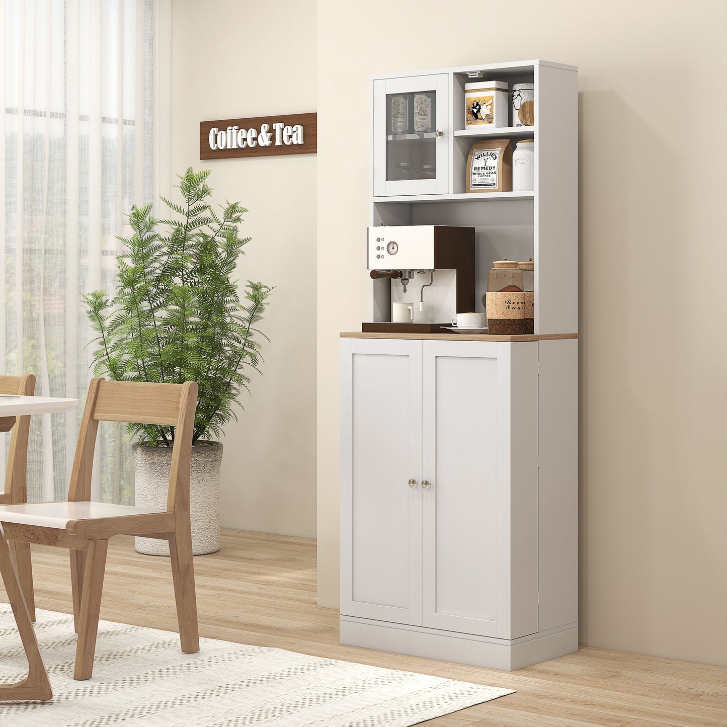 3-Tier Bamboo Shoe Bench with 2 Shelves for Entryway, Wood Finish