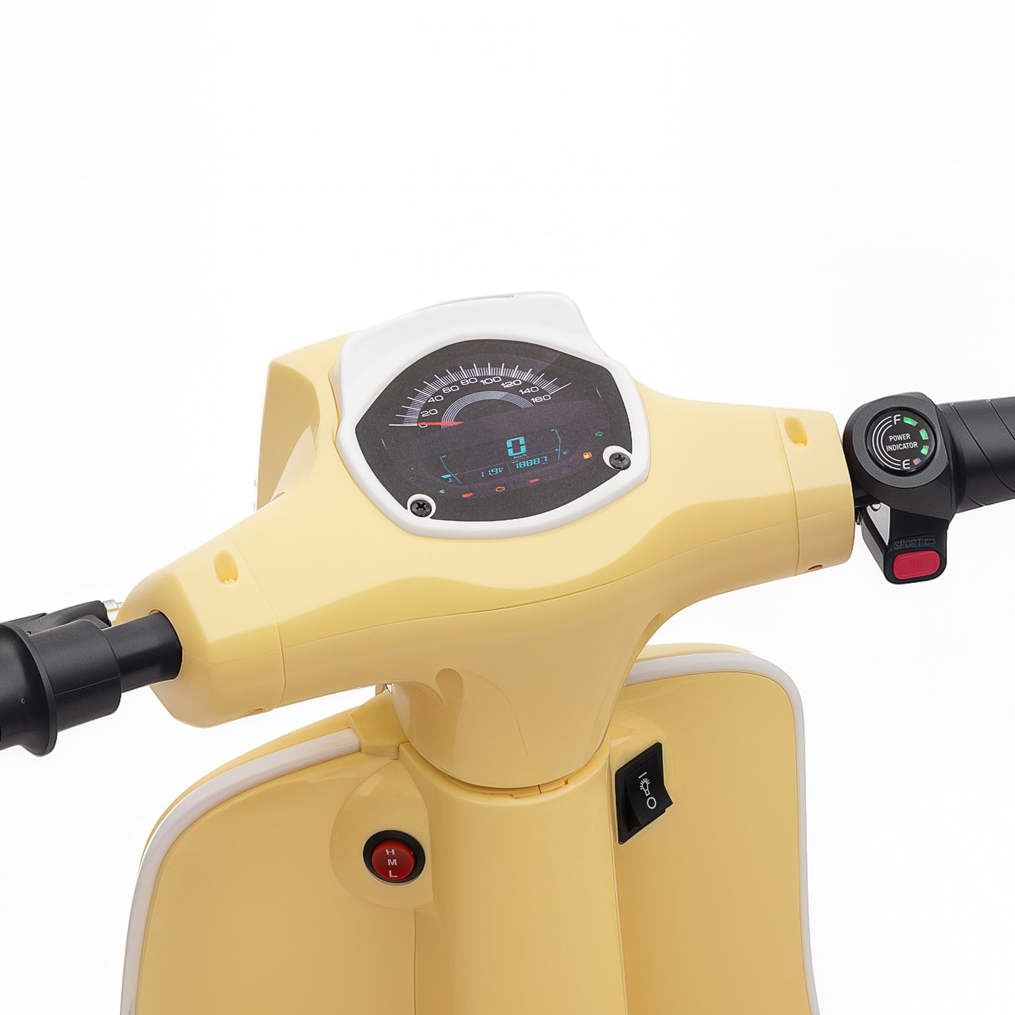 24V Battery Powered Ride on Motorcycle with Manual Throttle, Beige