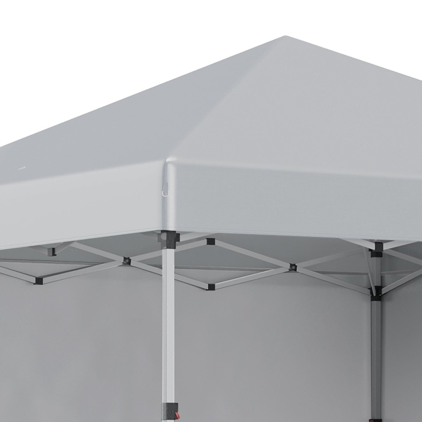 3x3 M Pop Up Gazebo Party Tent, 2 Sidewalls, Weight Bags Light Grey