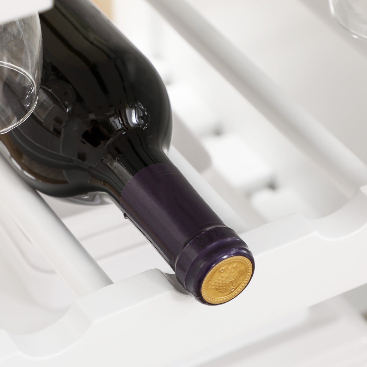 Kitchen Trolley Utility Cart W/ Wheel Wine Rack Open Shelf and Cabinet