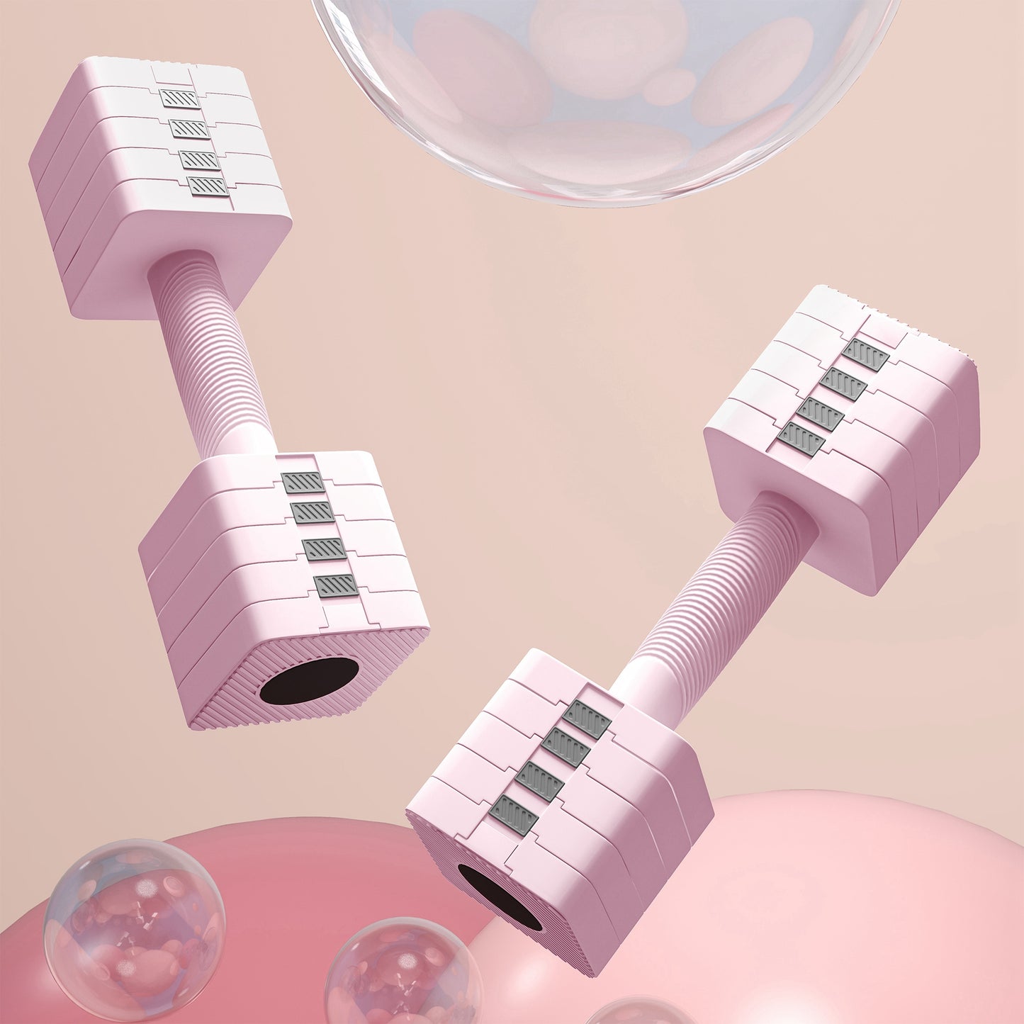 Adjustable Dumbbell Set of 2, 5-in-1 Weights Dumbbells Set