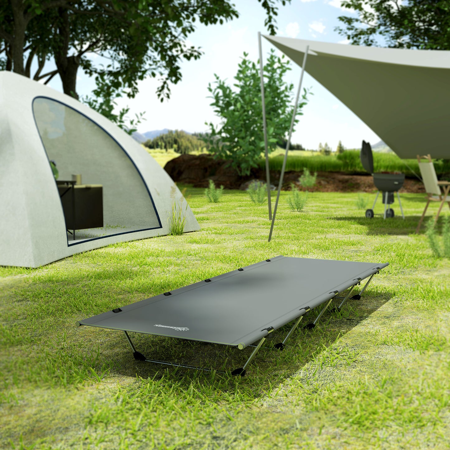 Lightweight Camping Cot Portable Compact Sleeping Bed w/ Carry Bag