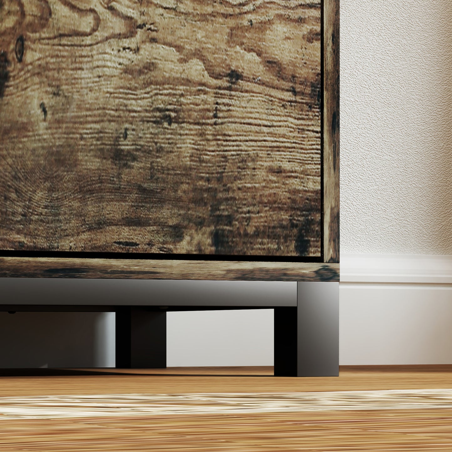 Sideboard, Industrial Storage Cabinet for Living Room, Rustic Brown